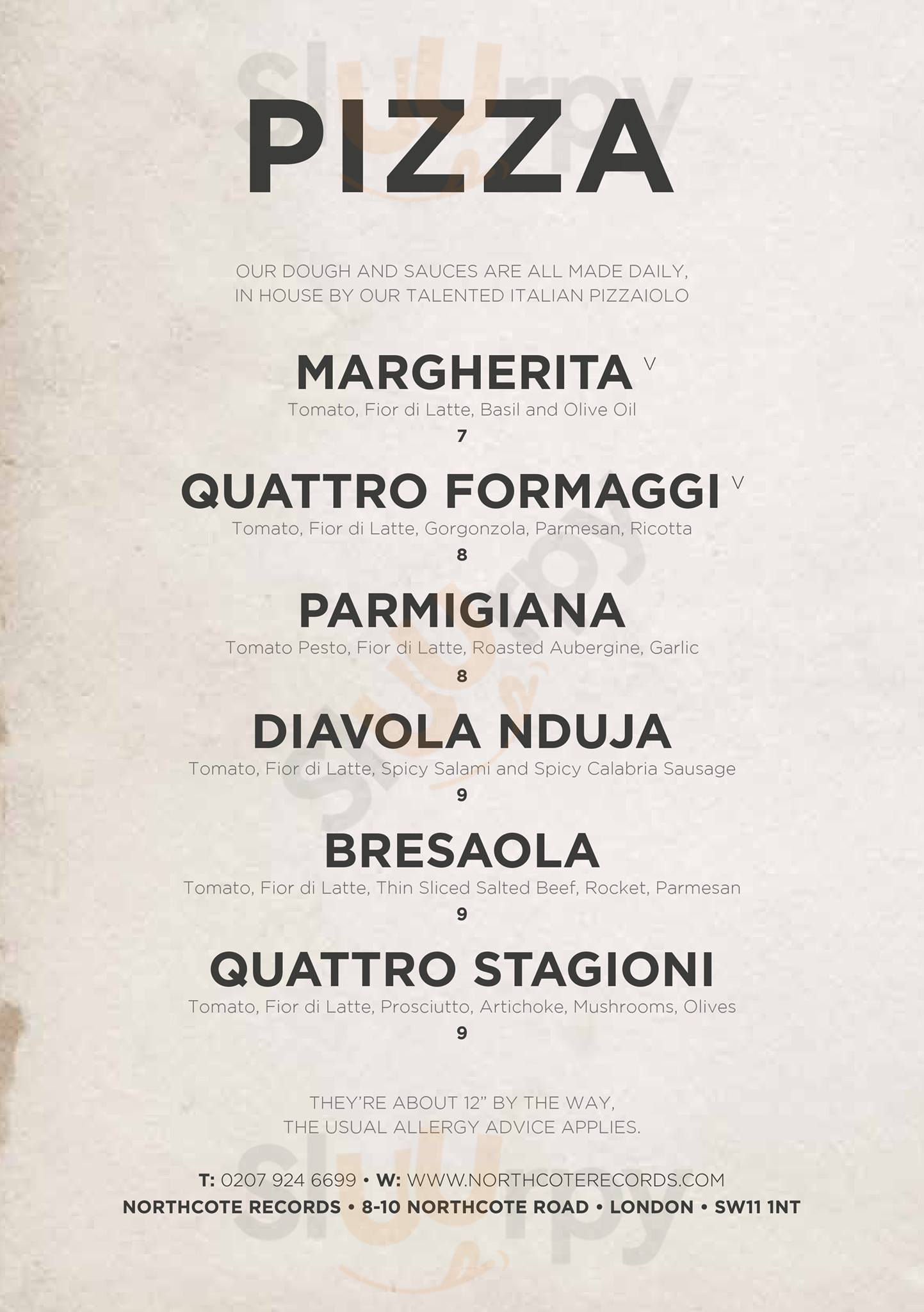 Main Menu - Northcote Records