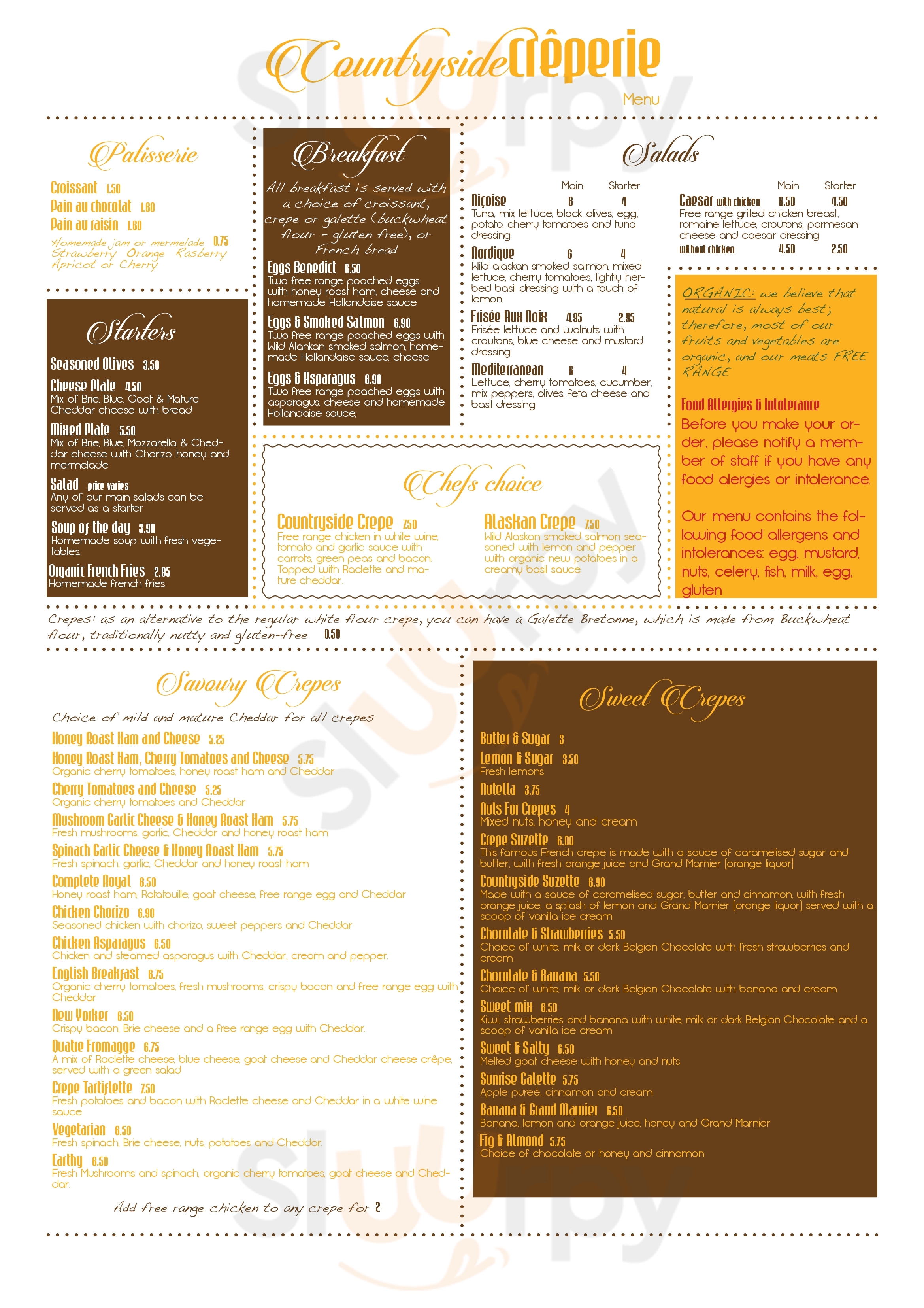 Main Menu - Countryside Creperie