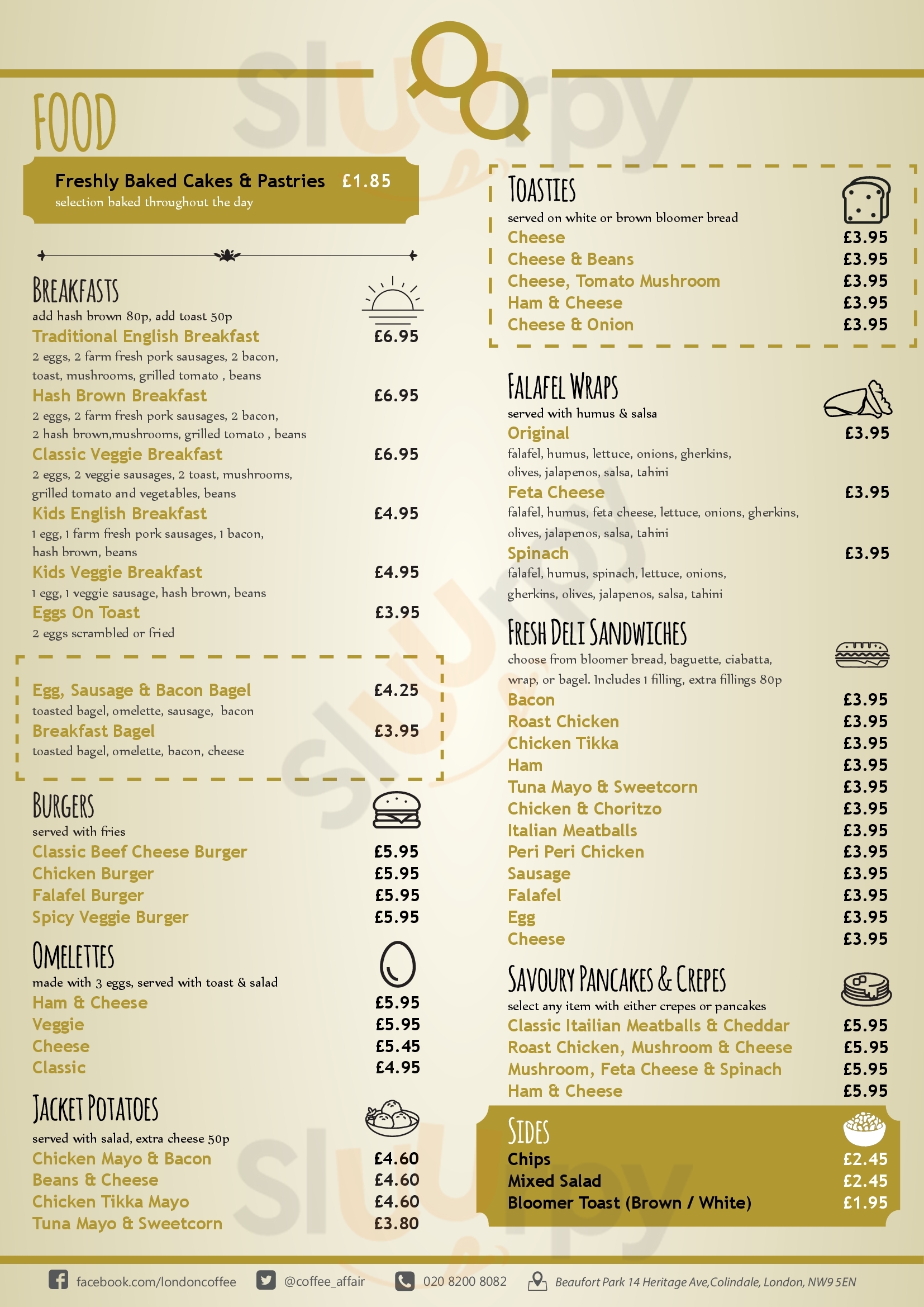 Main Menu - Coffee Affair