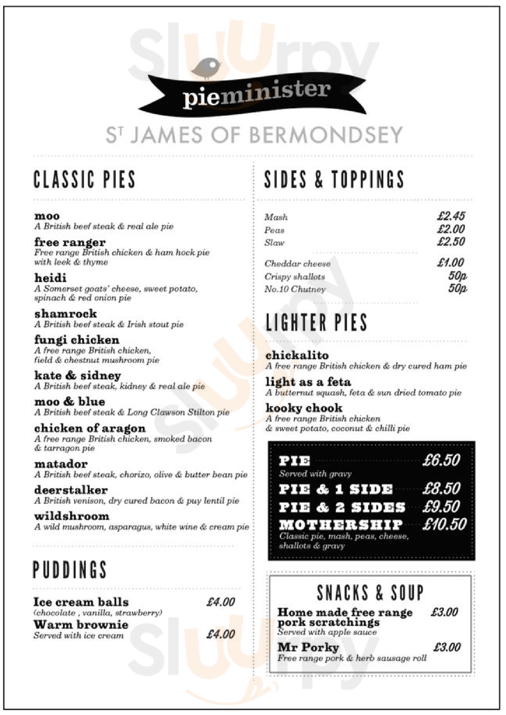 Main Menu - St James Of Bermondsey