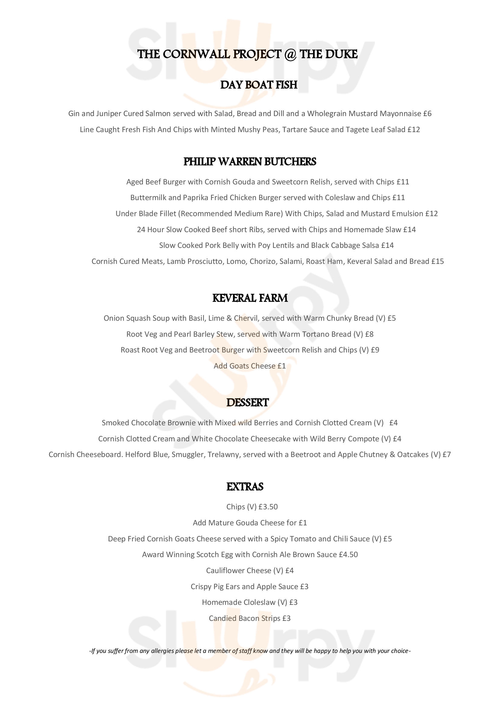 Main Menu - The Duke Of Edinburgh