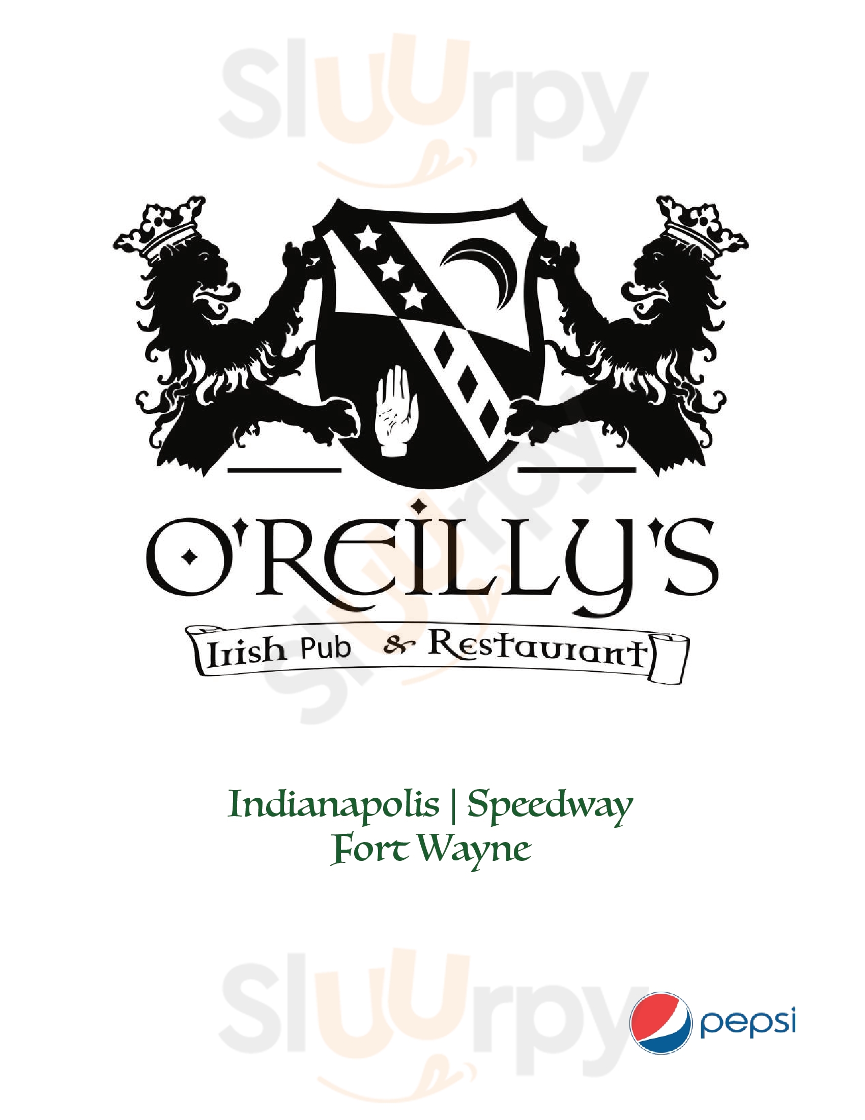 O Reilys Irish Pub London Menu - 1