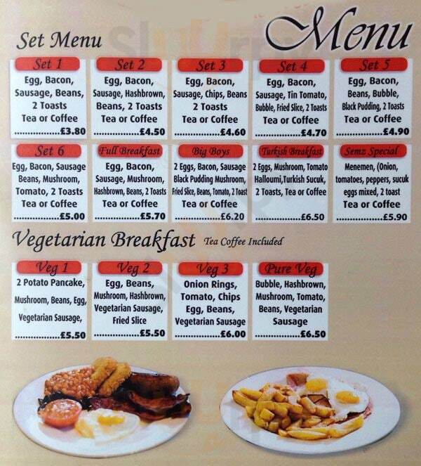 Semz Cafe London Menu - 1