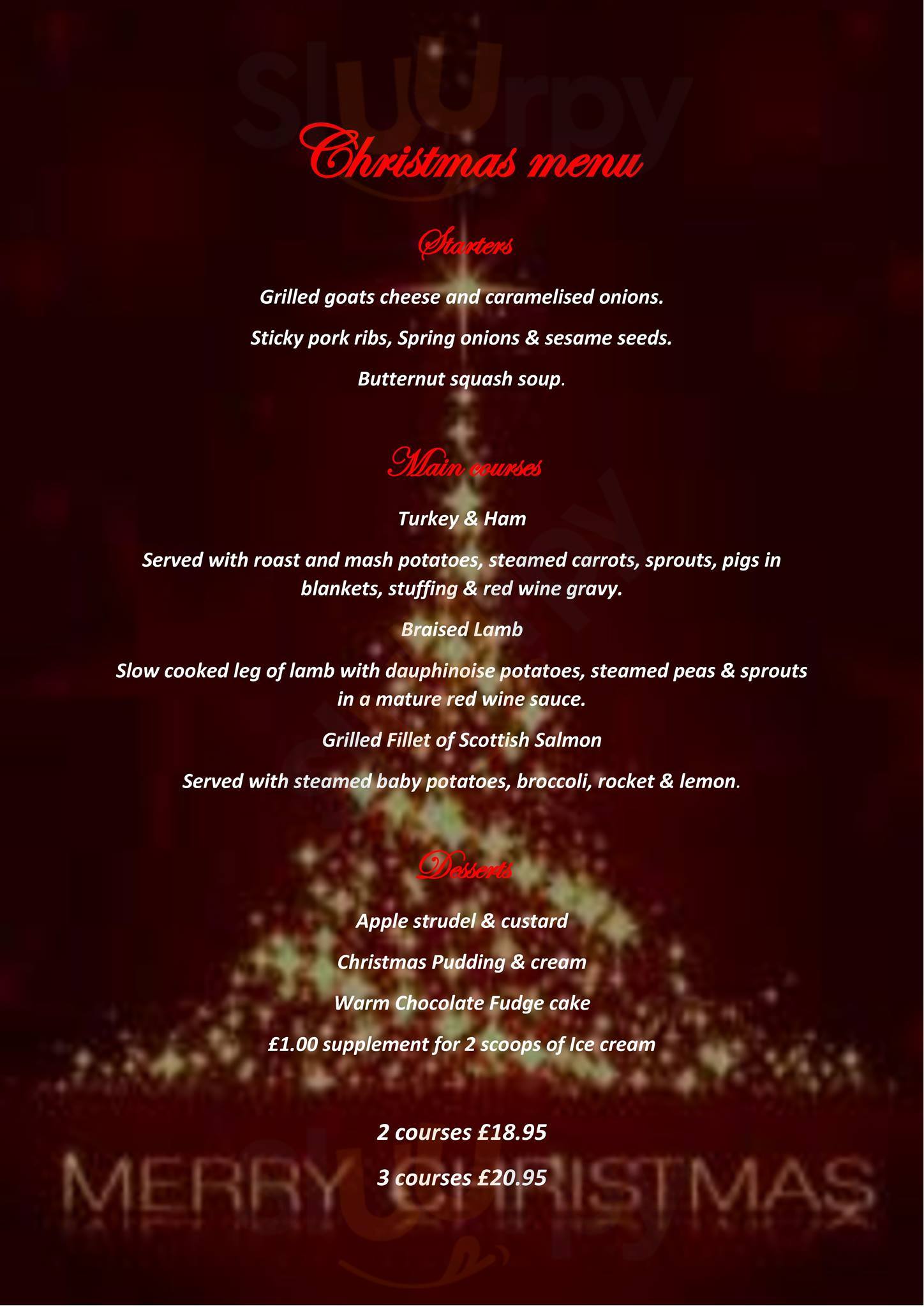 Main Menu - Whelans Of Neasden