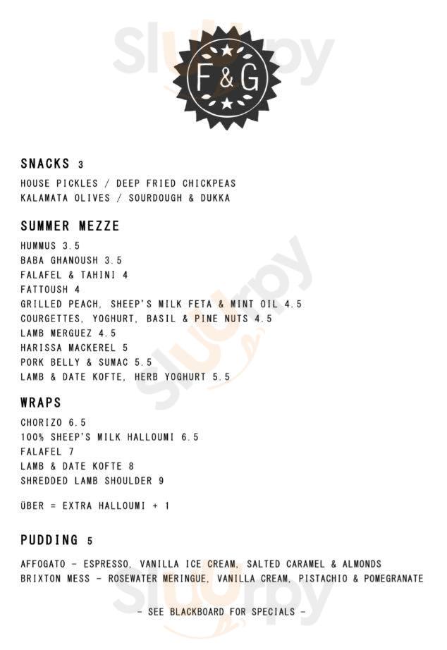 Main Menu - French & Grace