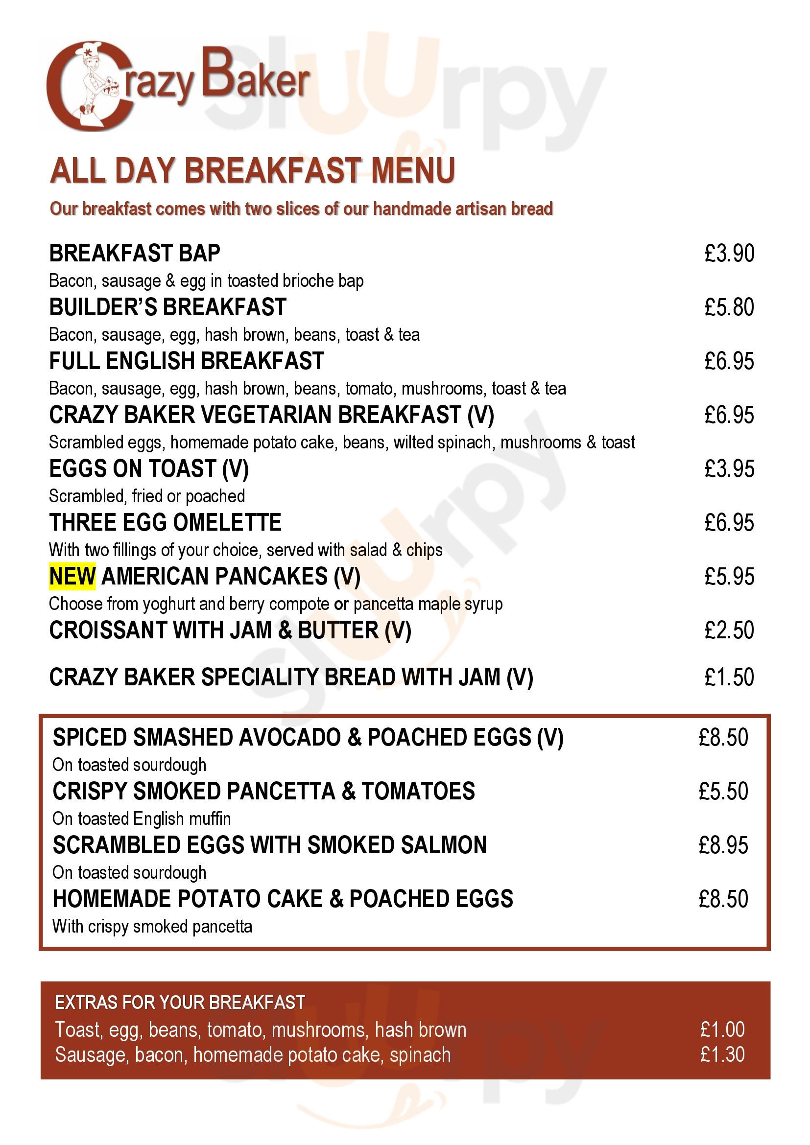 Main Menu - Crazy Baker