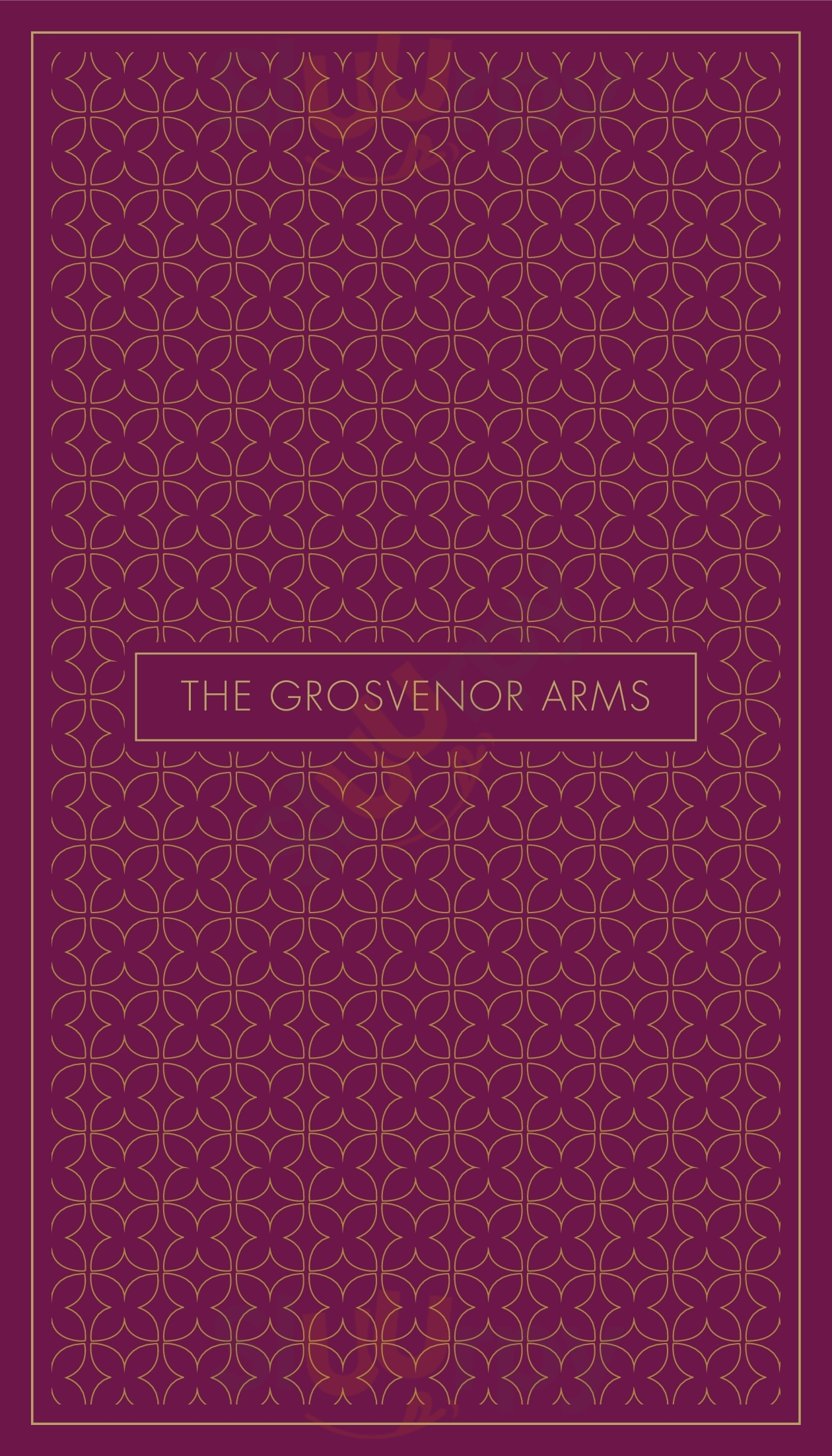 The Grosvenor Arms London Menu - 1