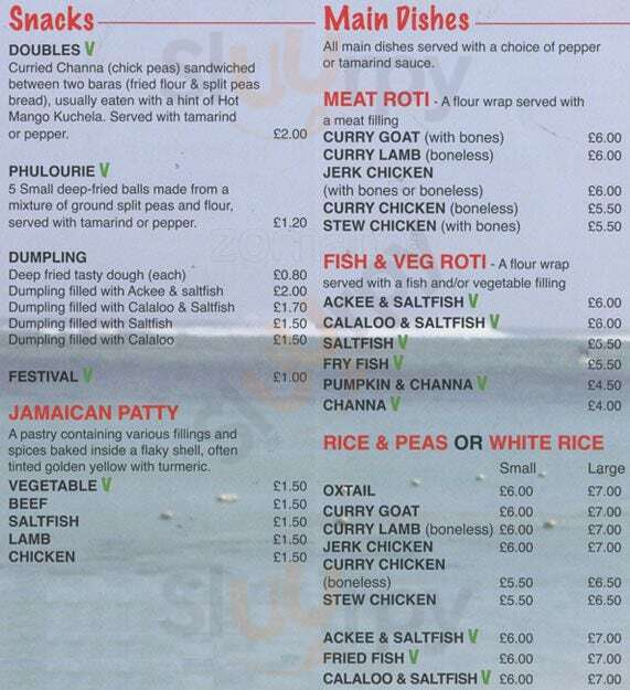 Roti Stop London Menu - 1