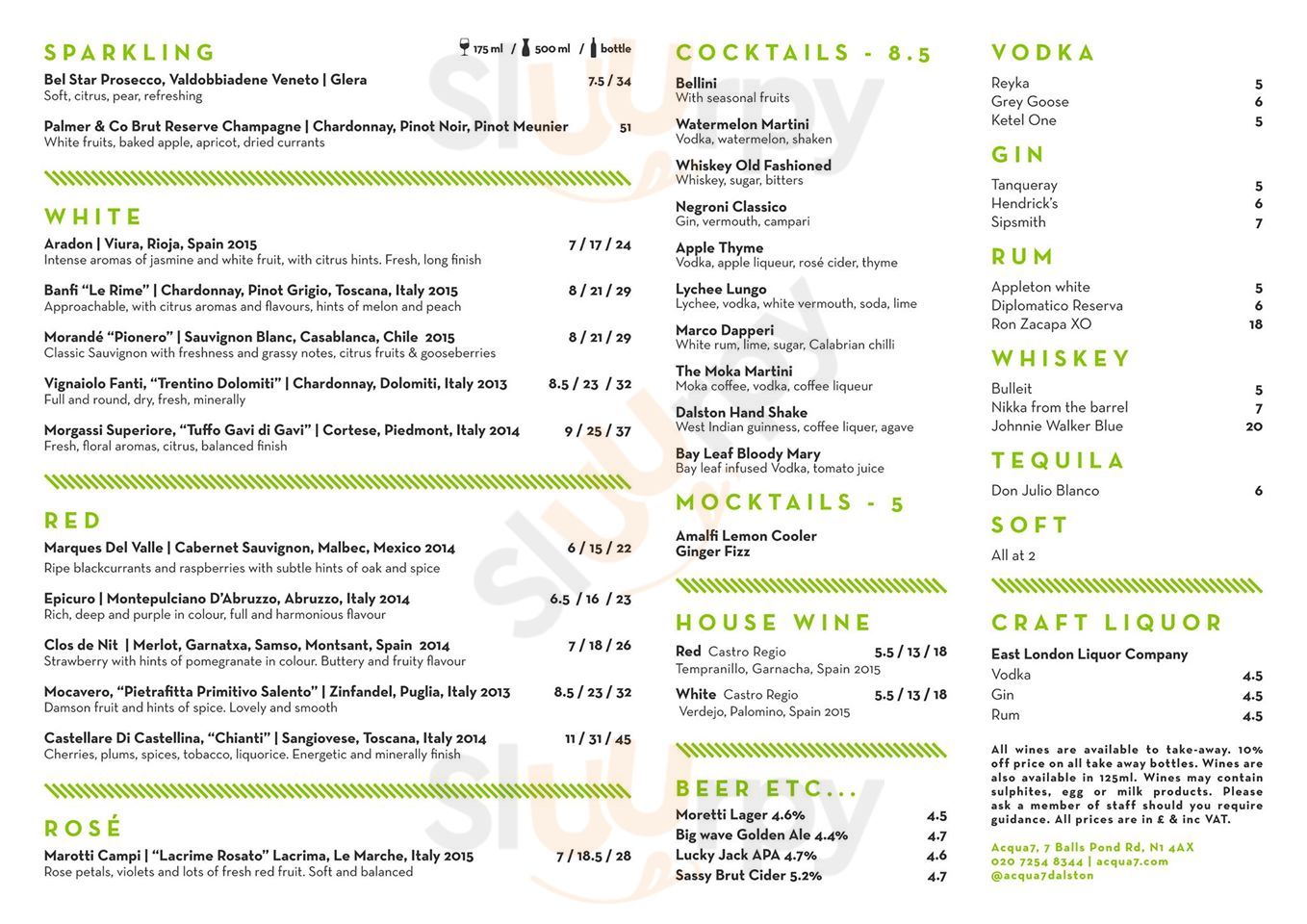 Main Menu - Acqua7