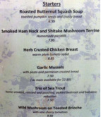 Boulevard Restaurant menu