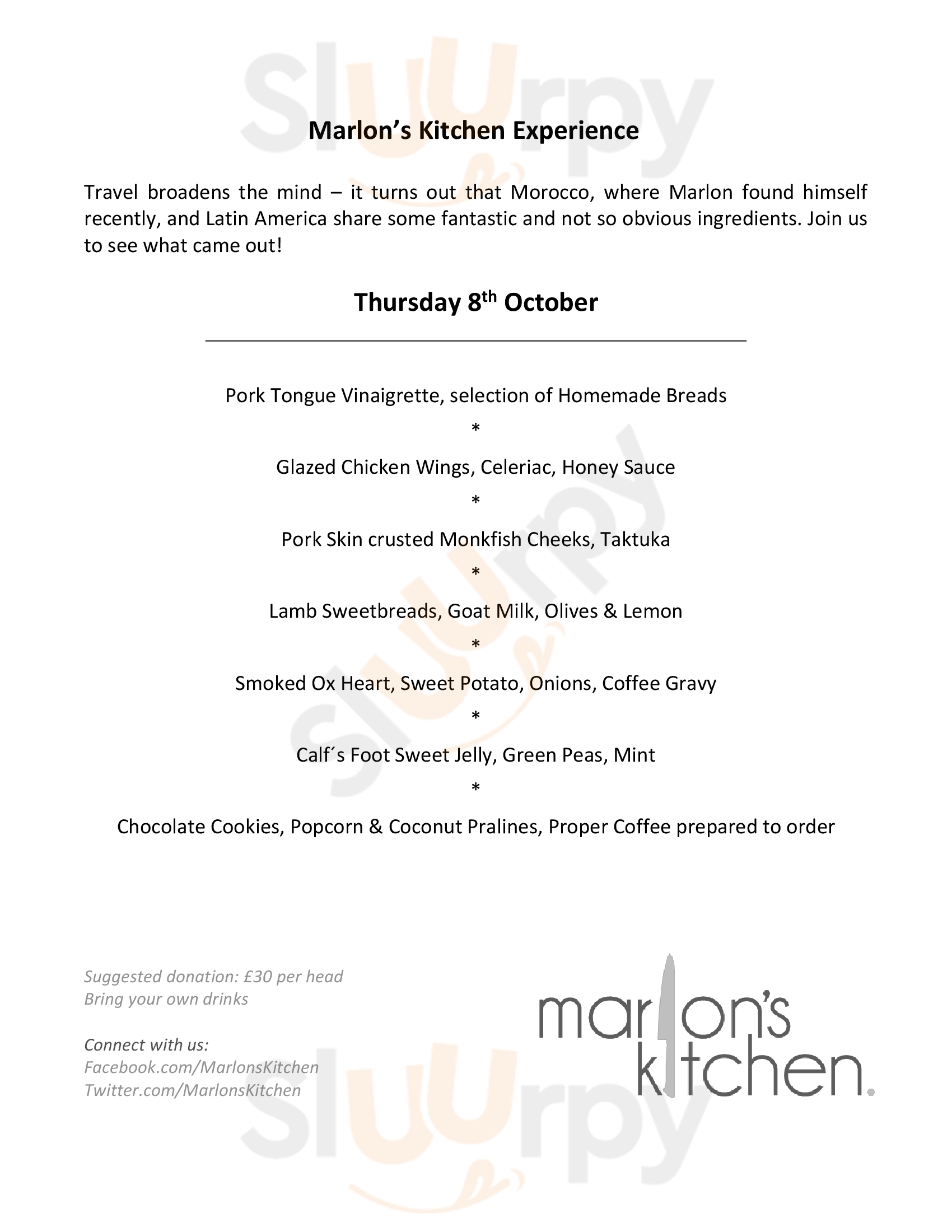 Main Menu - Marlon's Kitchen Ltd