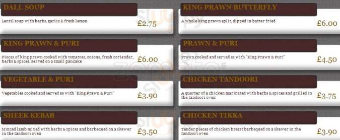 Day Of The Raj London Menu - 1