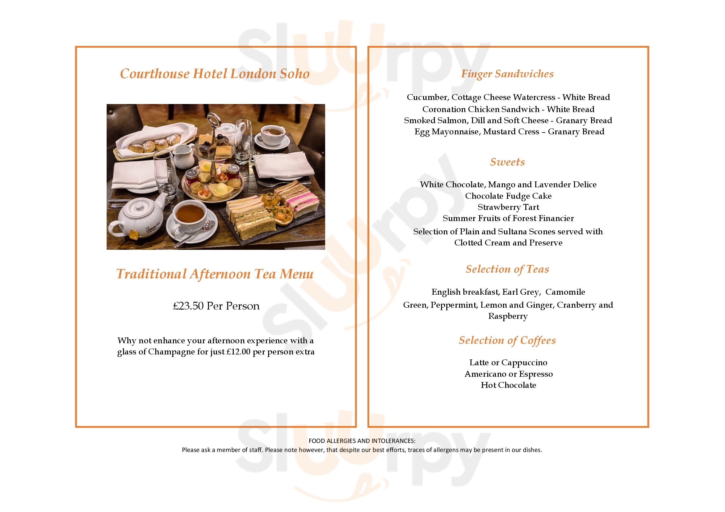 Main Menu - Sow Restaurant