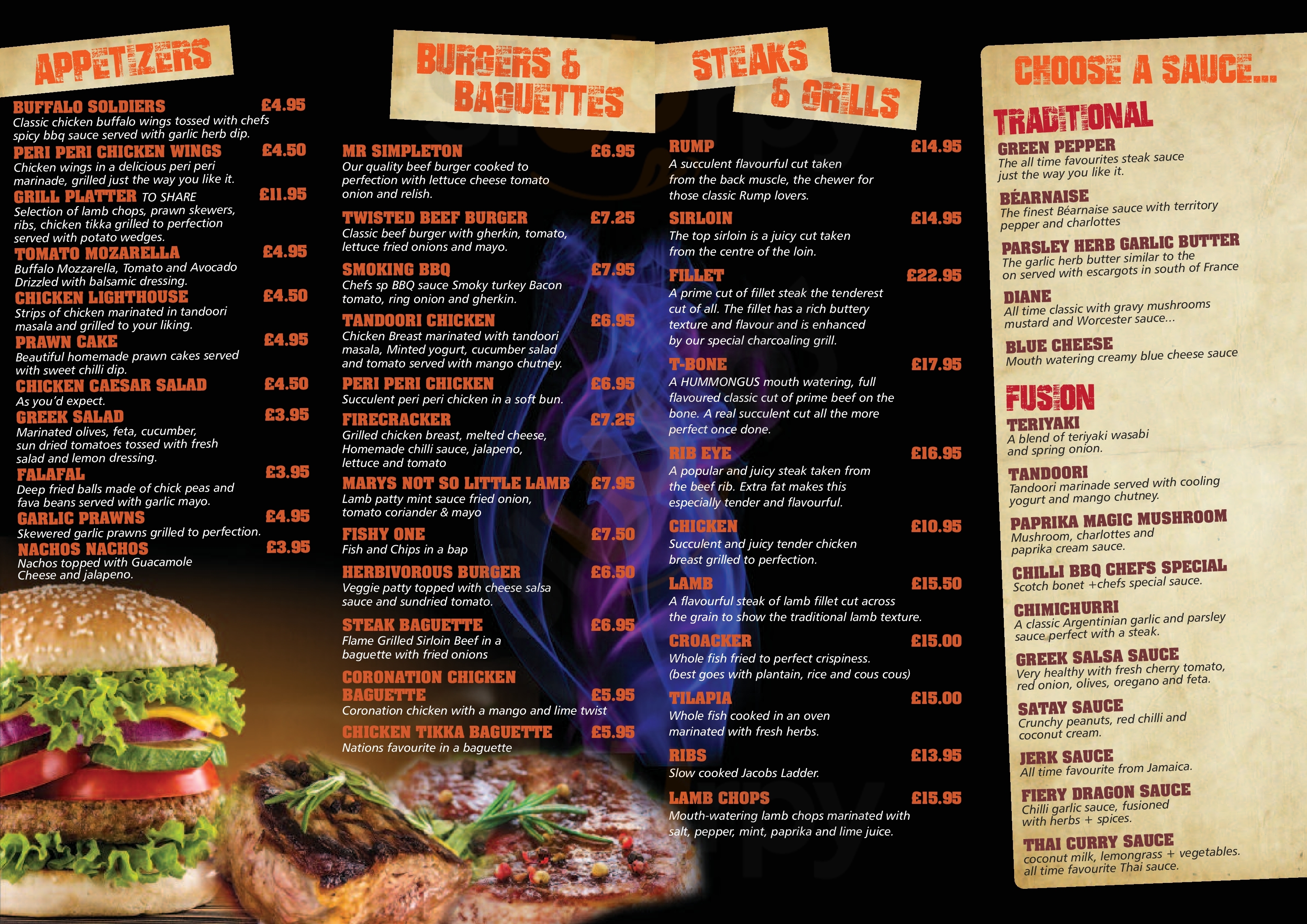 Main Menu - Blues Fusion Steakhouse