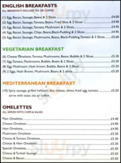 Meadows Mediterranean menu
