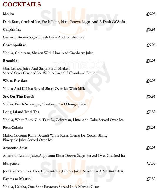 The Brondes Age London Menu - 1