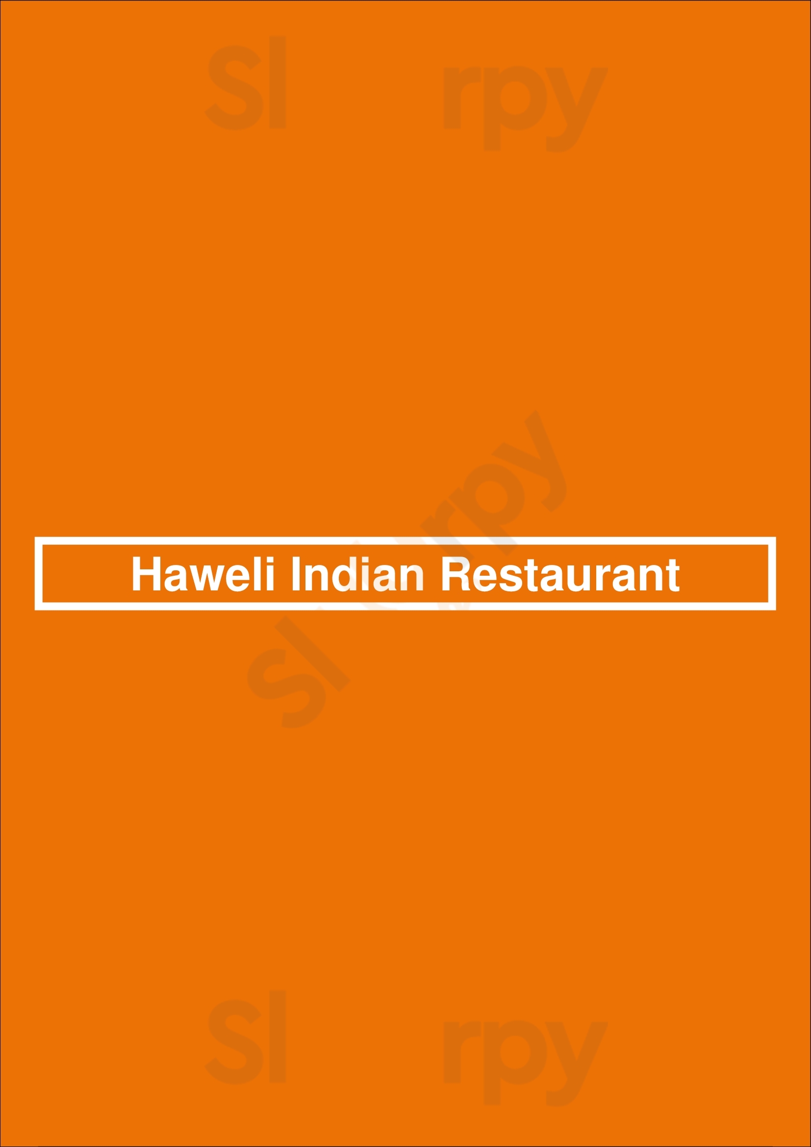 Haweli Indian Restaurant London Menu - 1