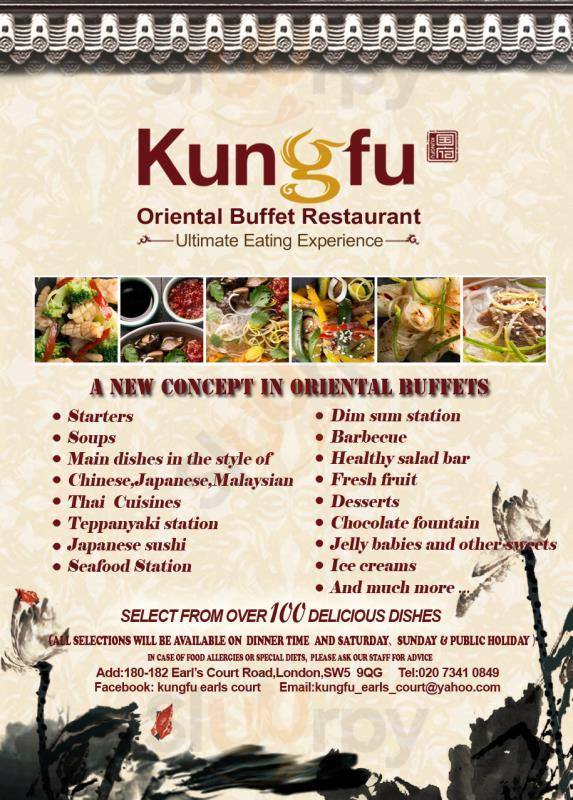 Main Menu - Kung Fu Oriental Buffet