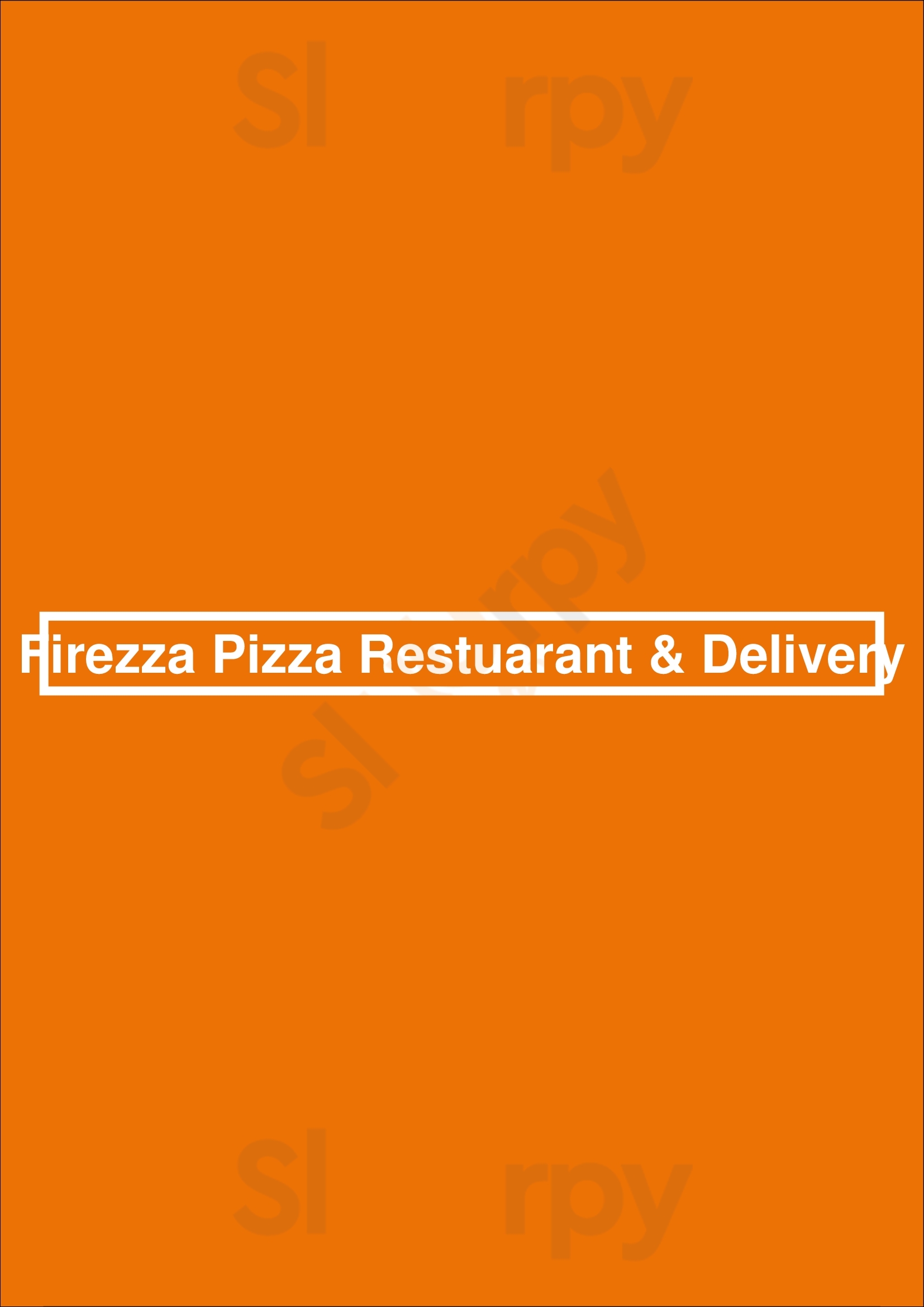 Firezza Pizza Restuarant & Delivery London Menu - 1