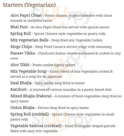 Pride Of Asia London Menu - 1