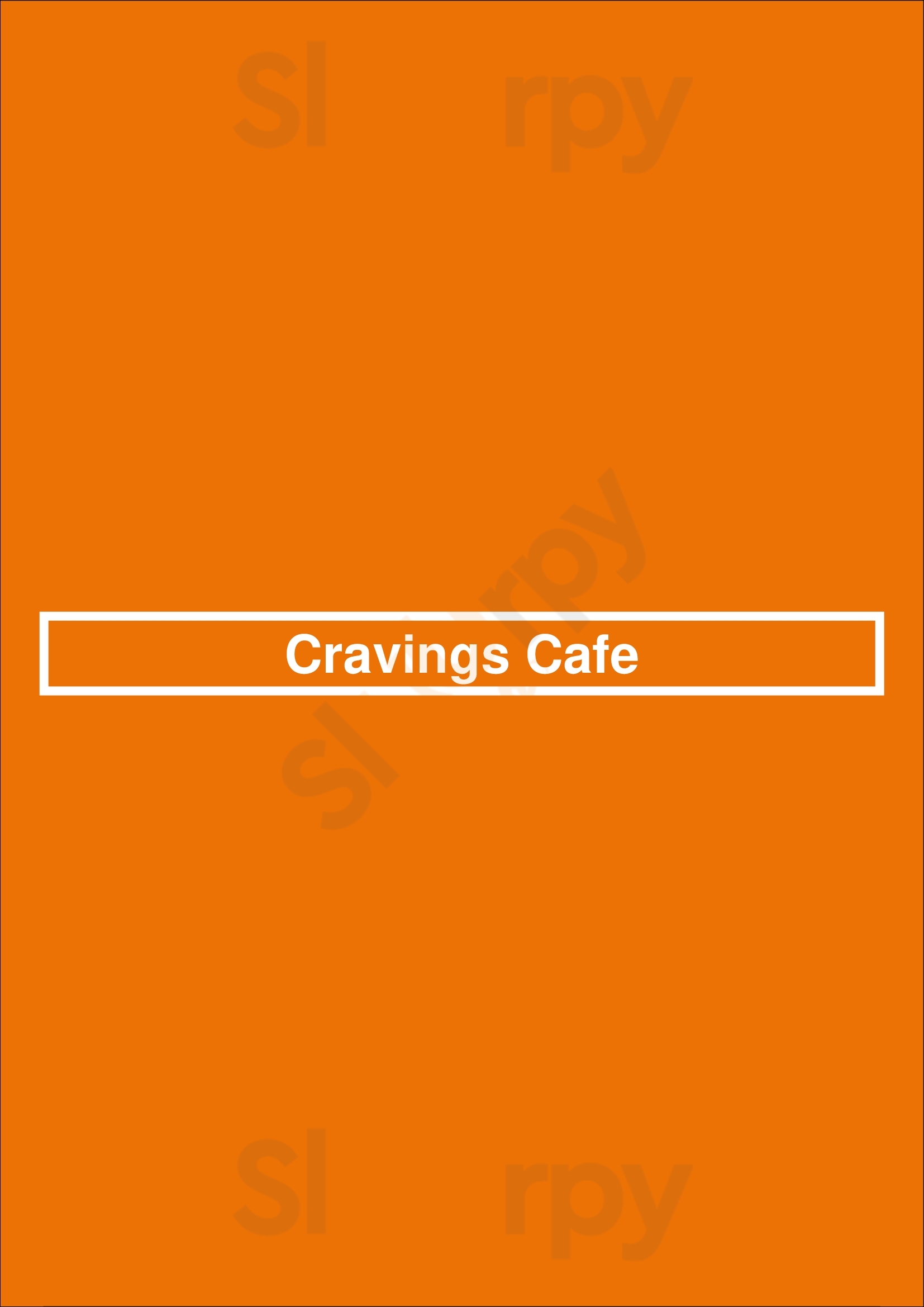 Cravings Cafe London Menu - 1