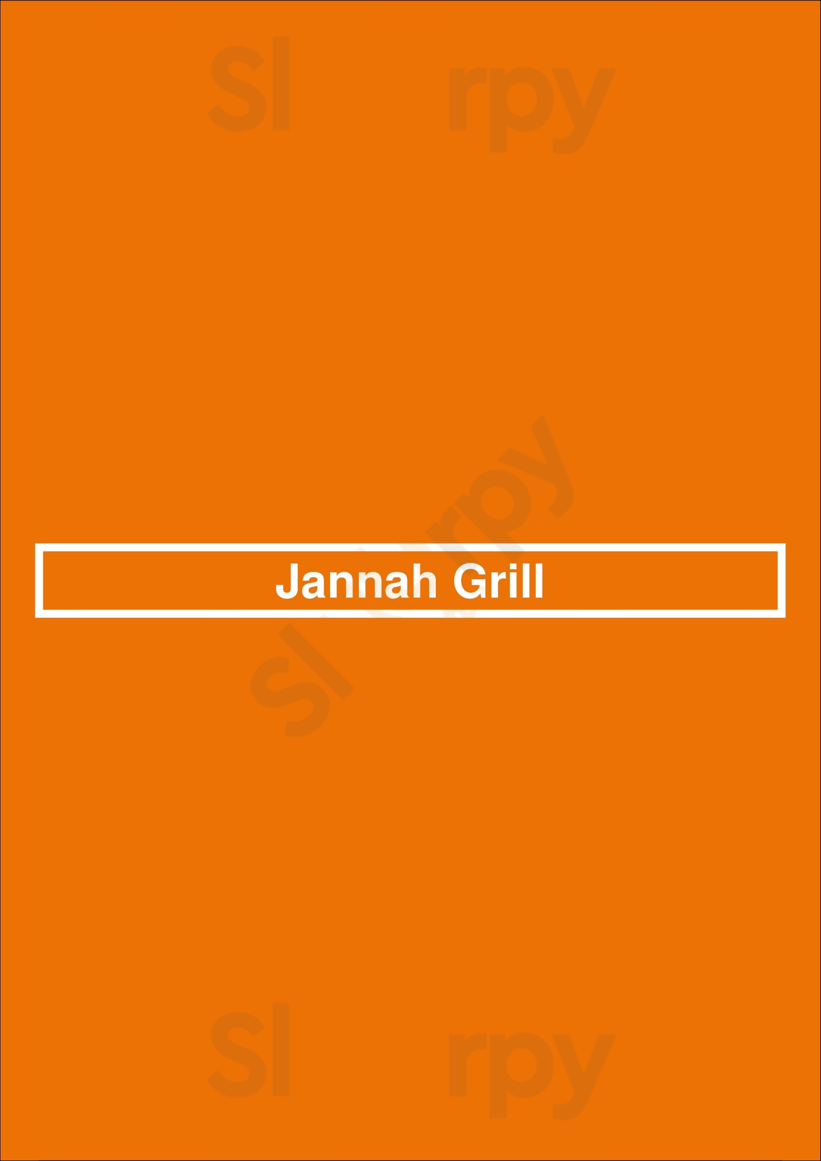 Jannah Grill London Menu - 1