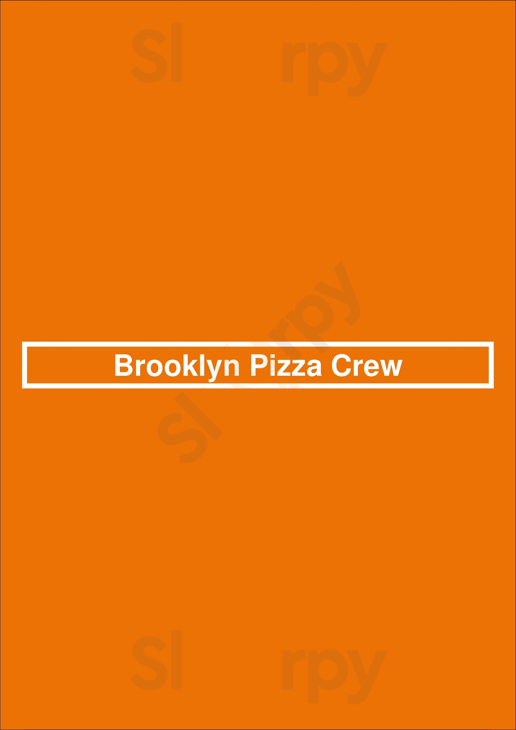 Brooklyn Pizza Crew London Menu - 1