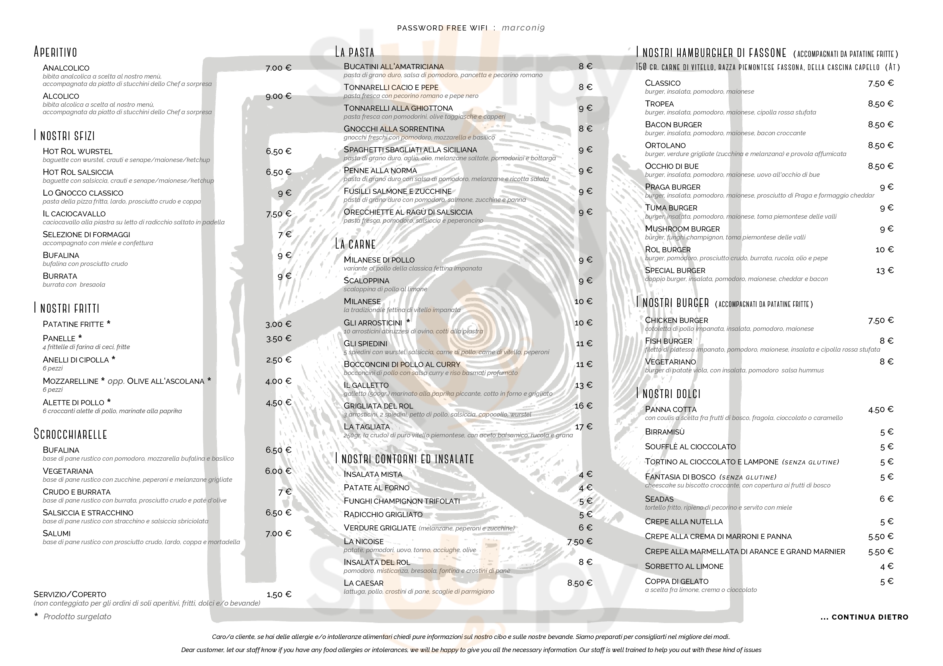 Rol Fusion Eat & Drinks Torino Menu - 1