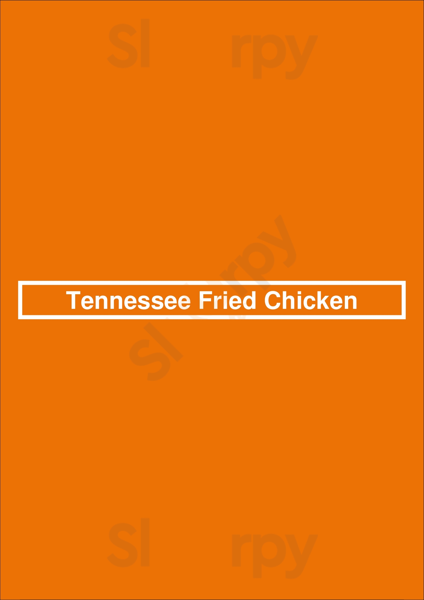 Main Menu - Tennessee Fried Chicken