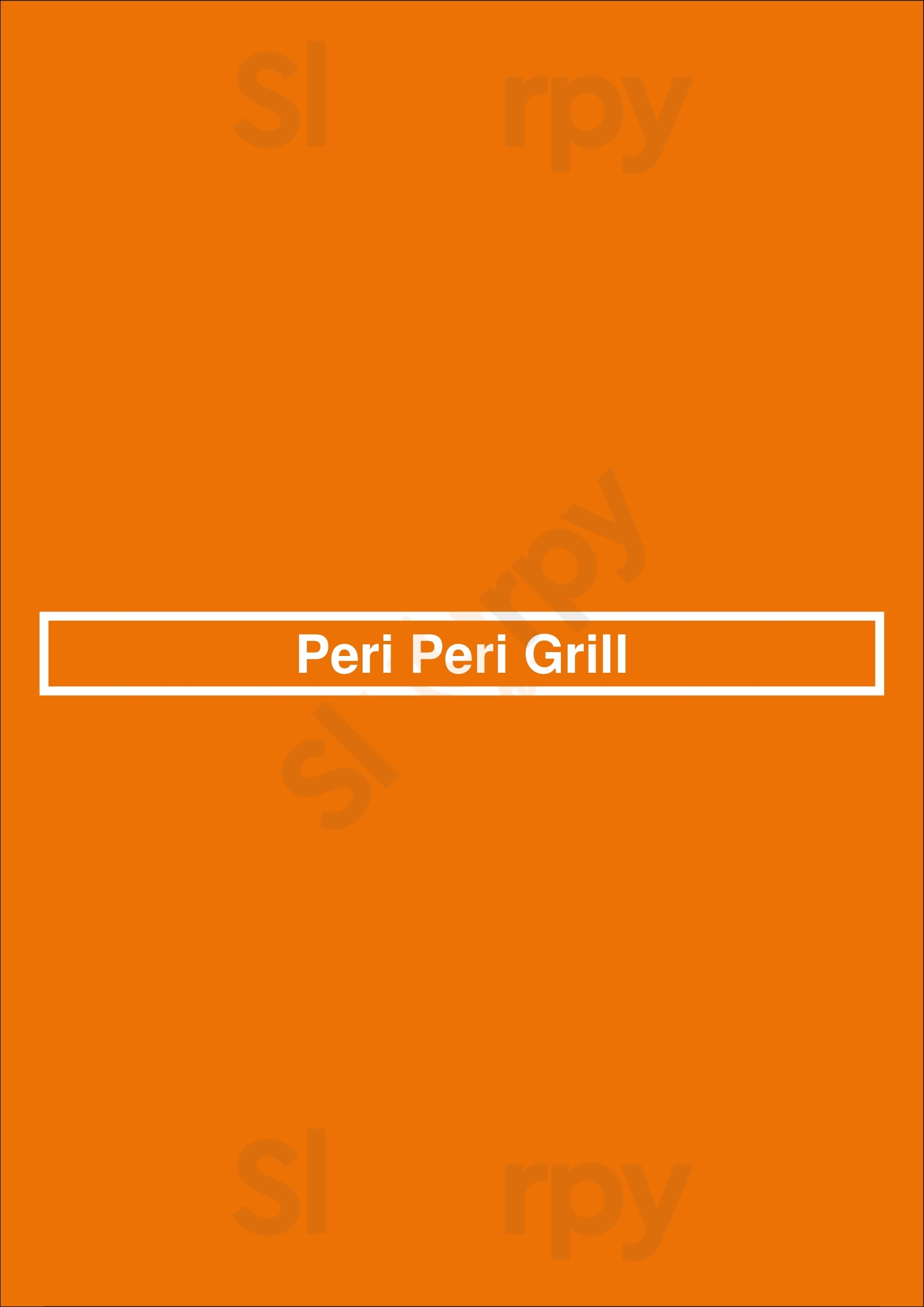 Peri Peri Grill London Menu - 1