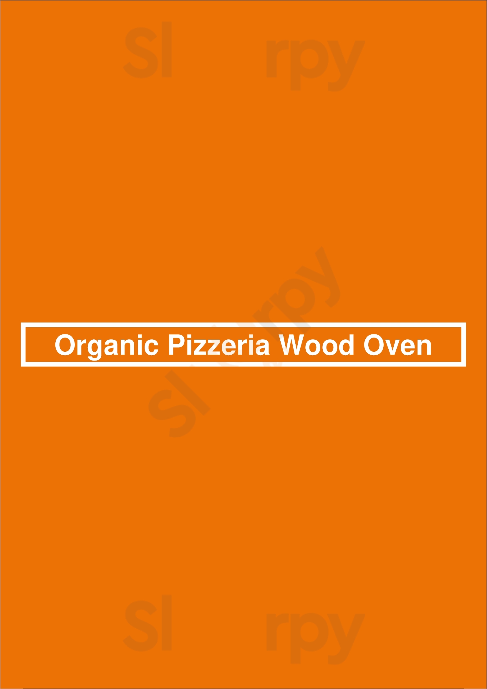 Organic Pizzeria Wood Oven London Menu - 1