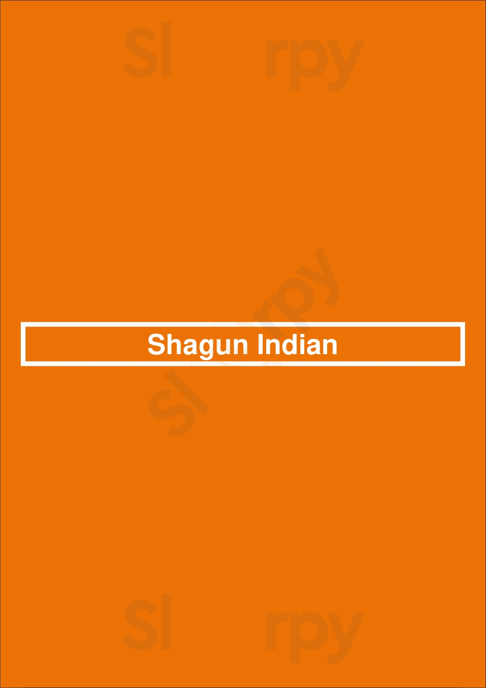 Main Menu - Shagun Indian