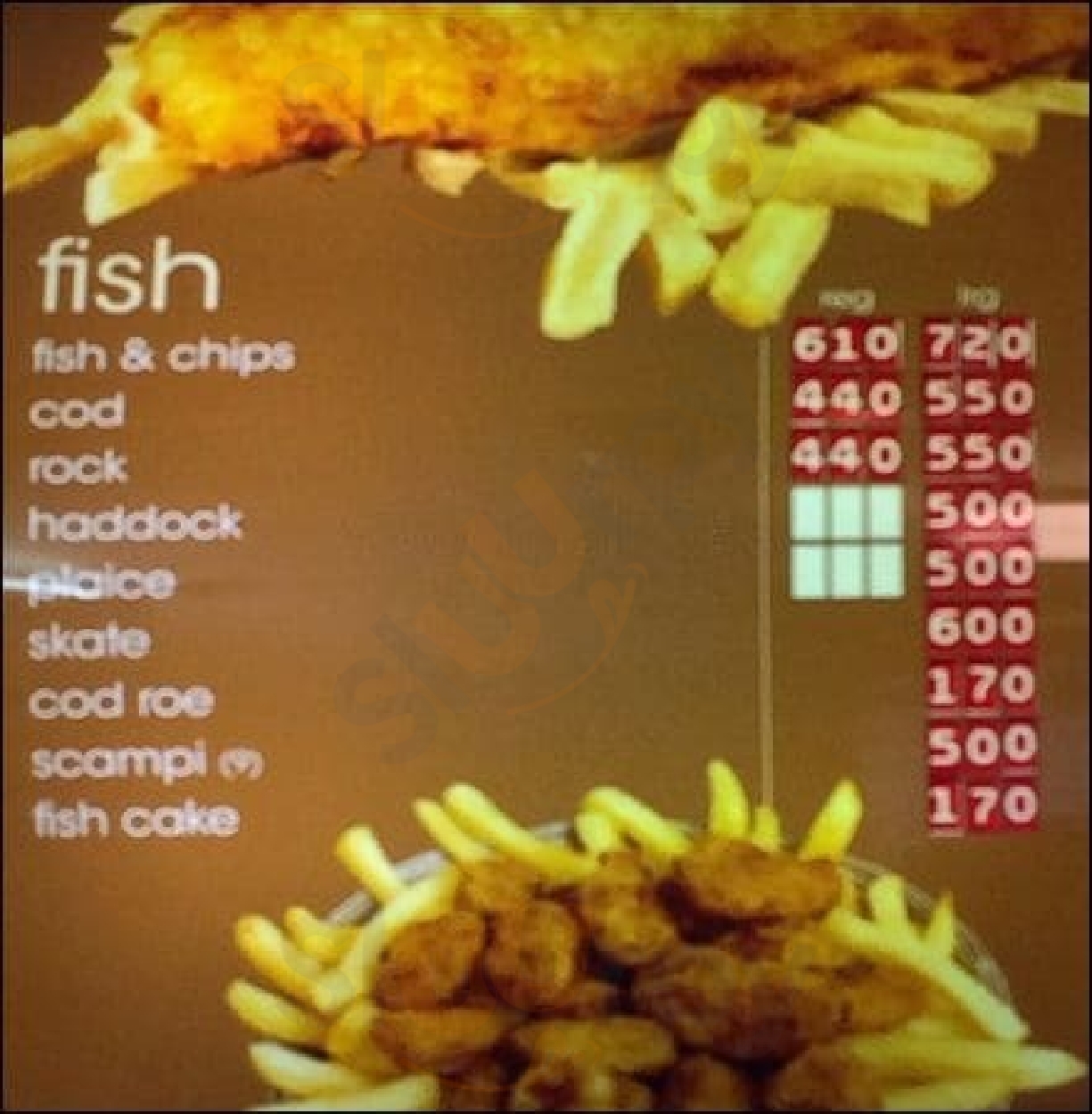 Charlies Fish Bar London Menu - 1