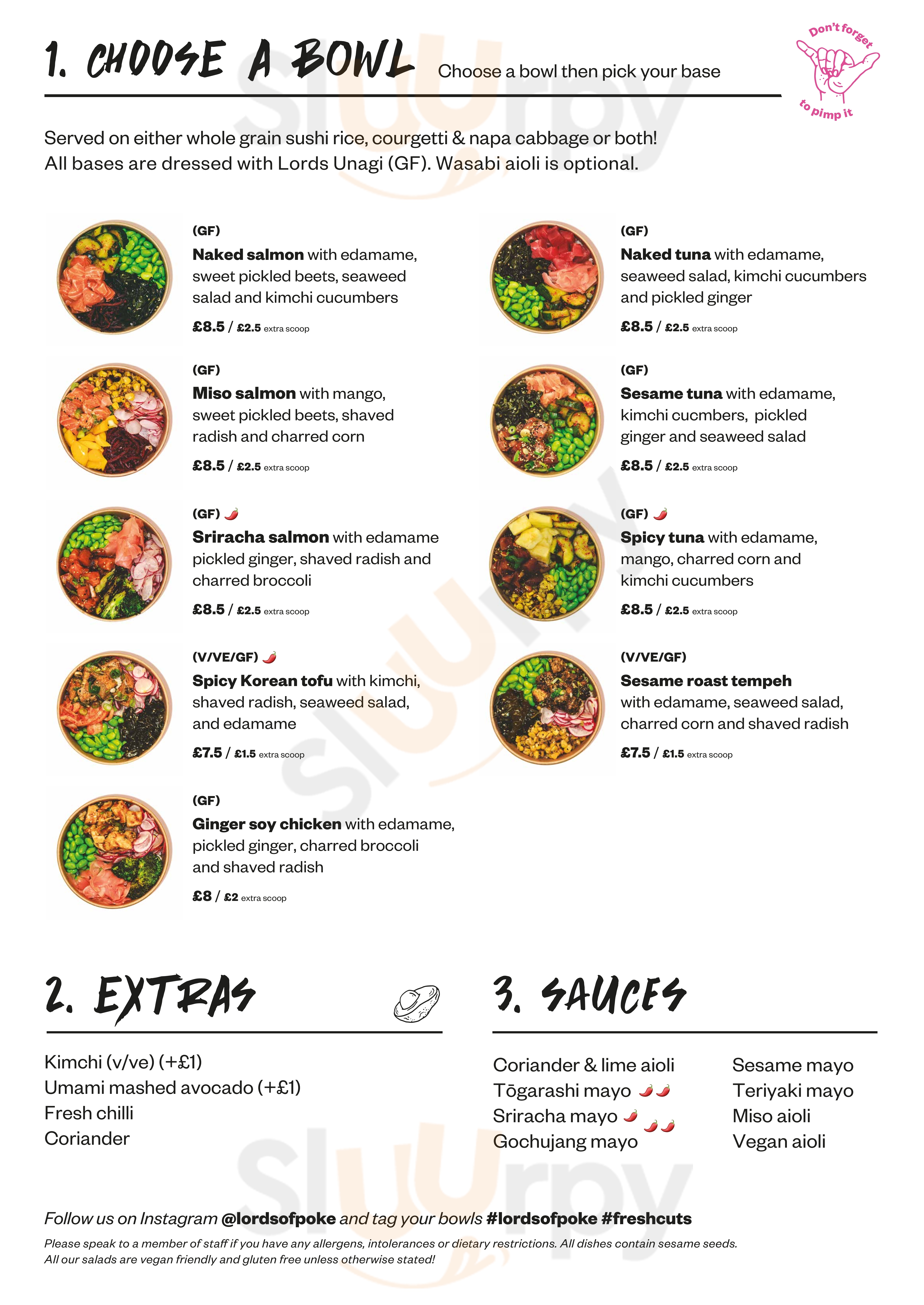 Lords Of Poke London Menu - 1