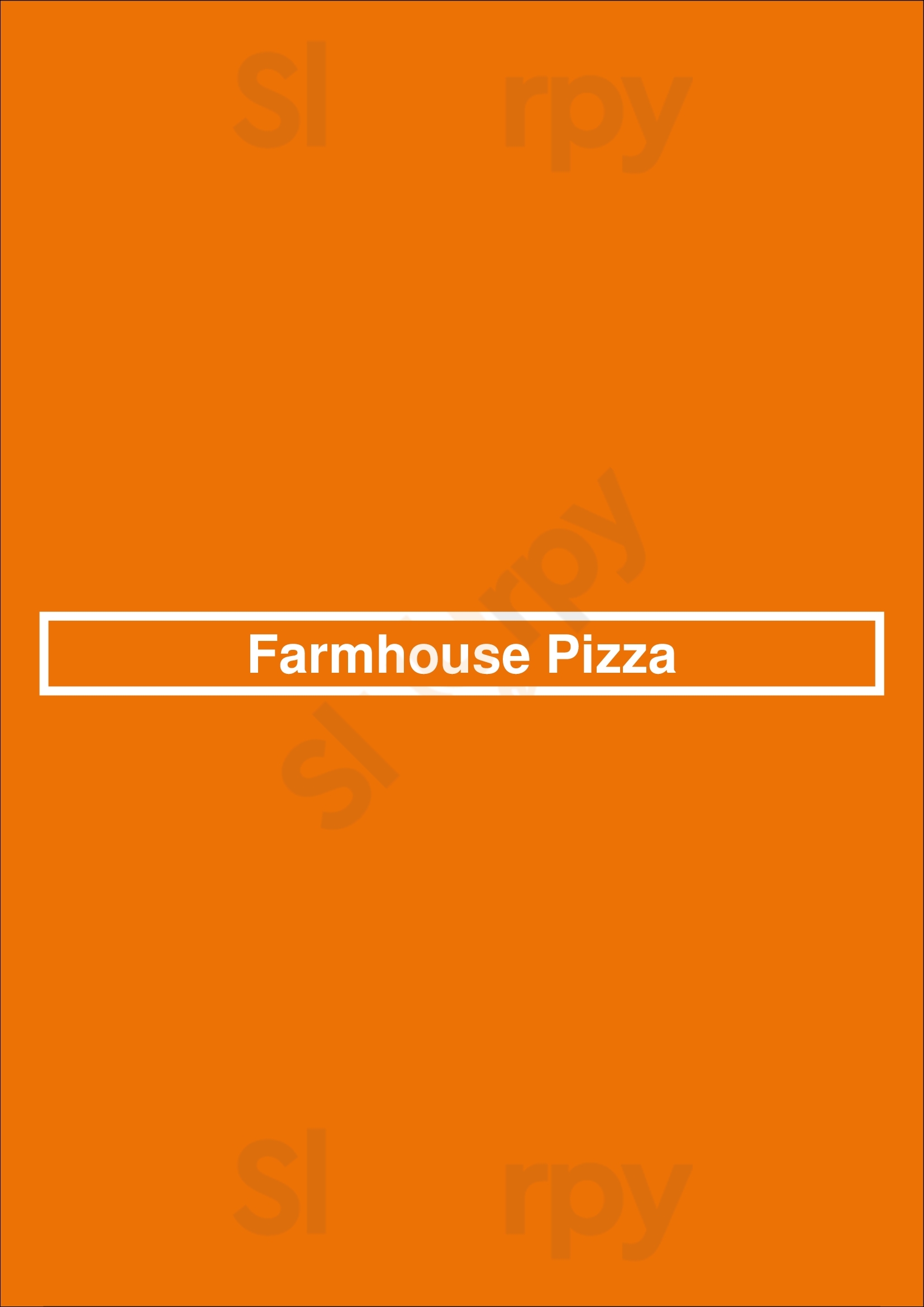 Farmhouse Pizza London Menu - 1