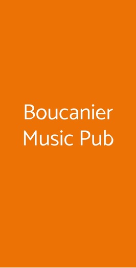 Boucanier Music Pub, Cinzano