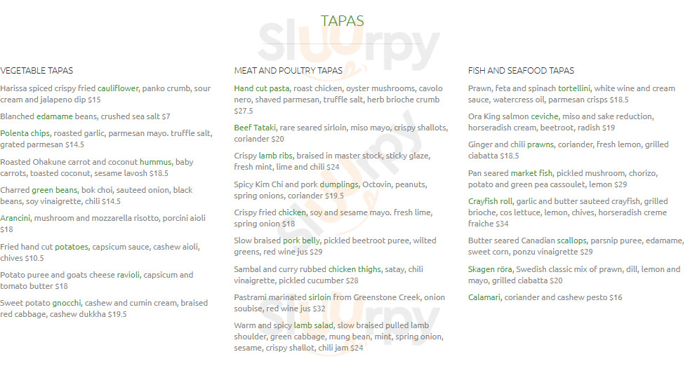 Gothenburg Hamilton Menu - 1