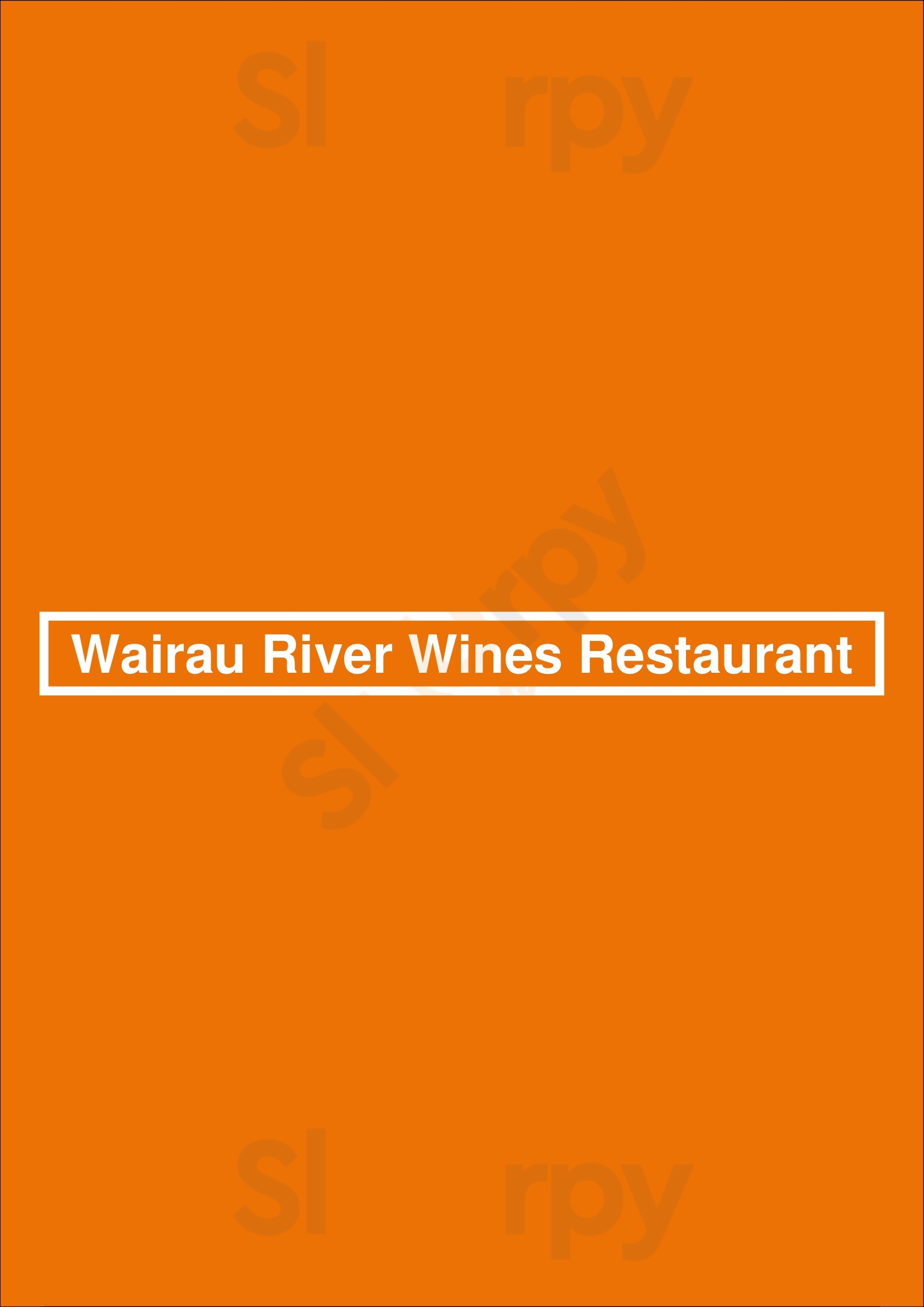Wairau River Wines Restaurant Blenheim Menu - 1