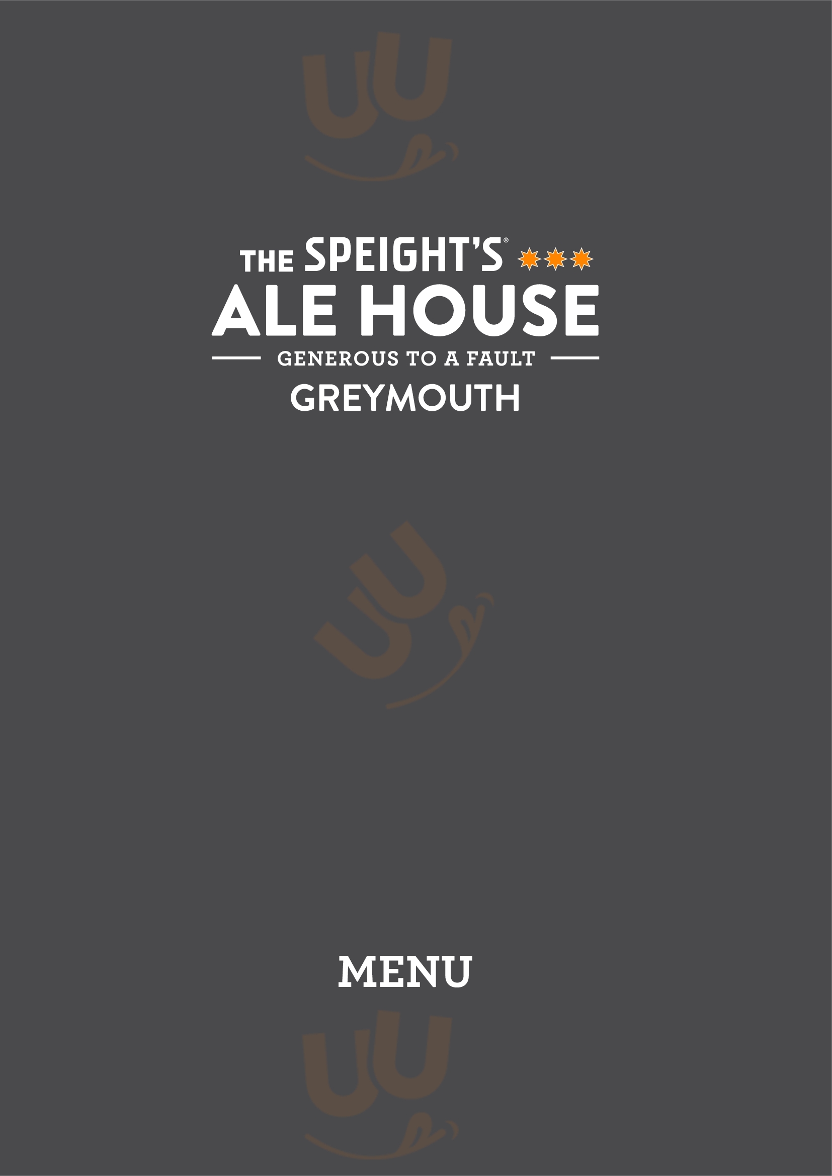 The Speight's Ale House Greymouth Menu - 1