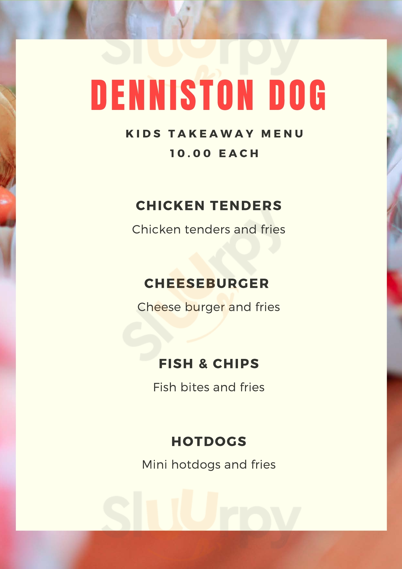 Denniston Dog Restaurant & Bar Westport Menu - 1