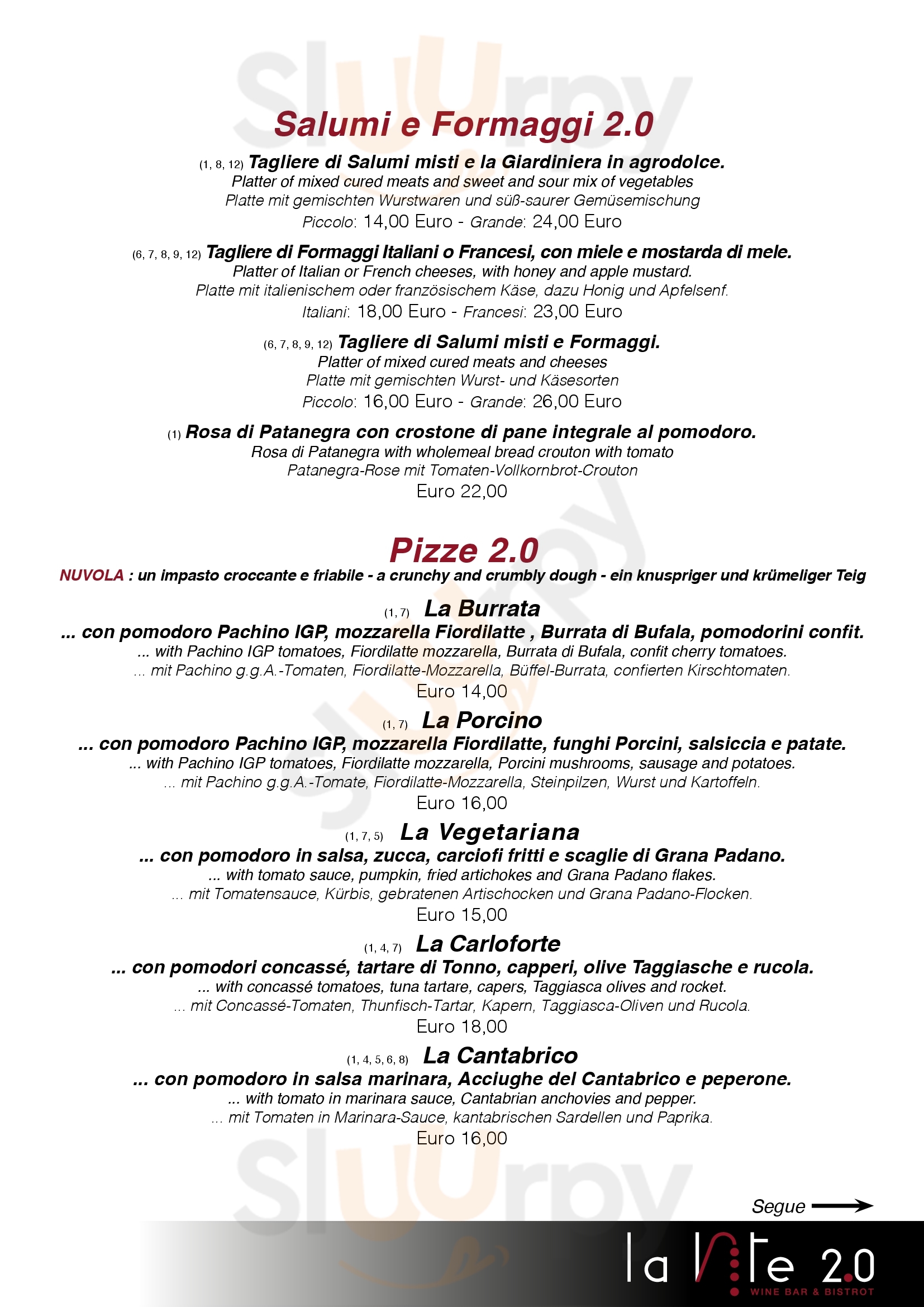 La Vite 2.0 Desenzano Del Garda Menu - 1