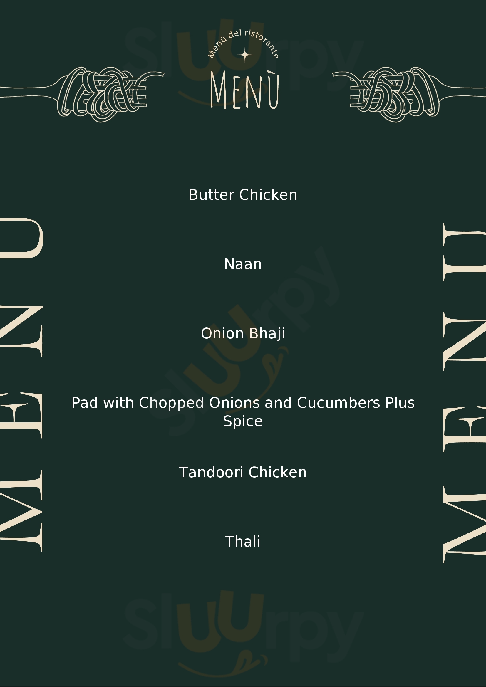 The Red Indian Silverdale Menu - 1