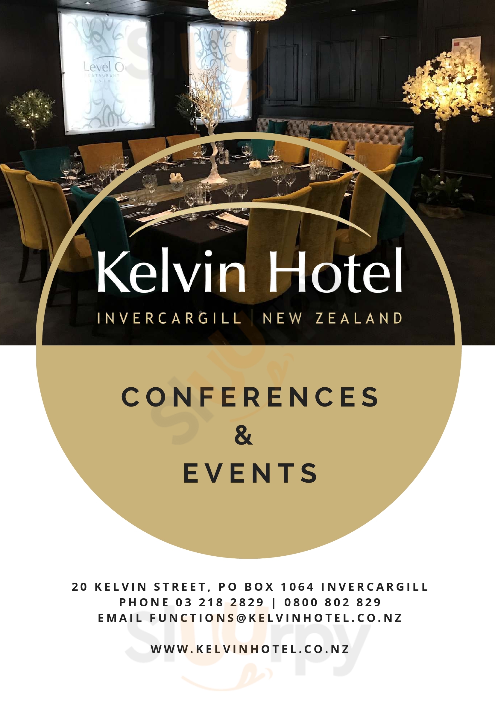 Kelvin Hotel Invercargill Invercargill Menu - 1