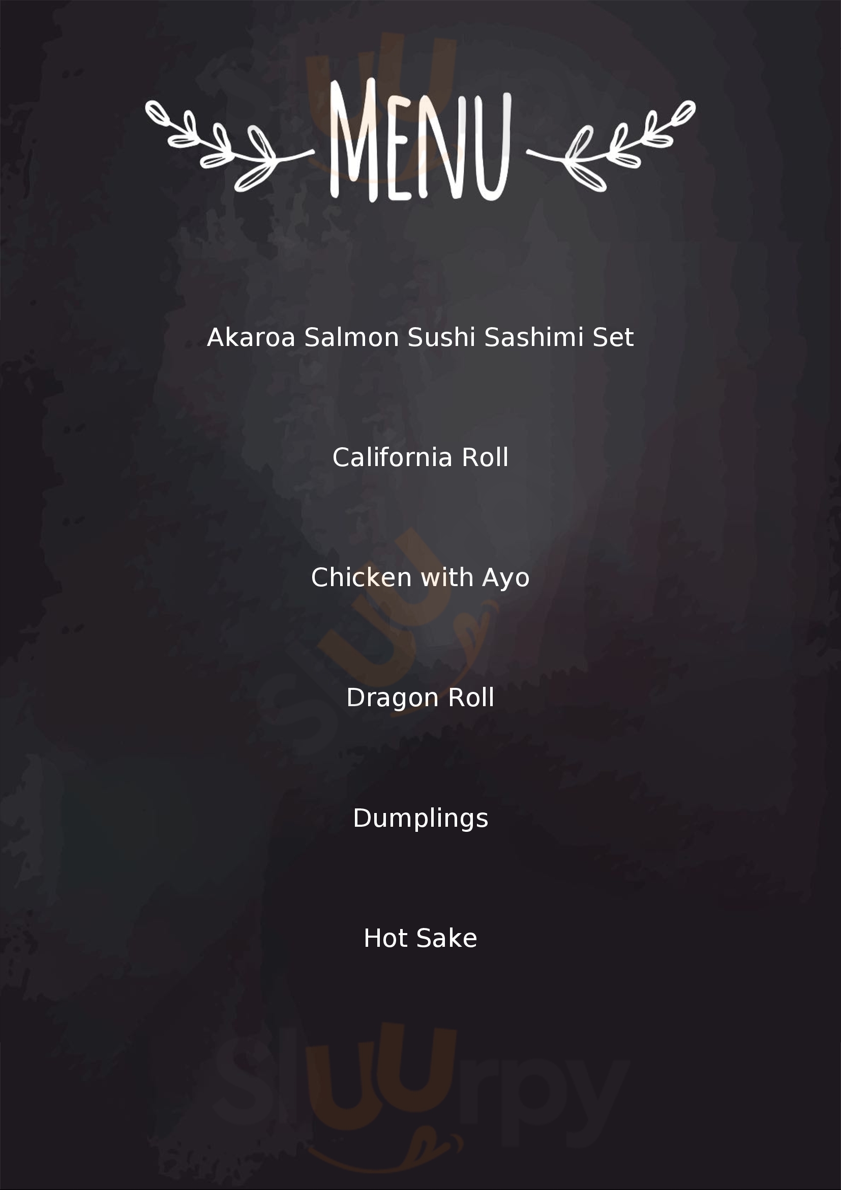 Sushi Ninja New Plymouth Menu - 1