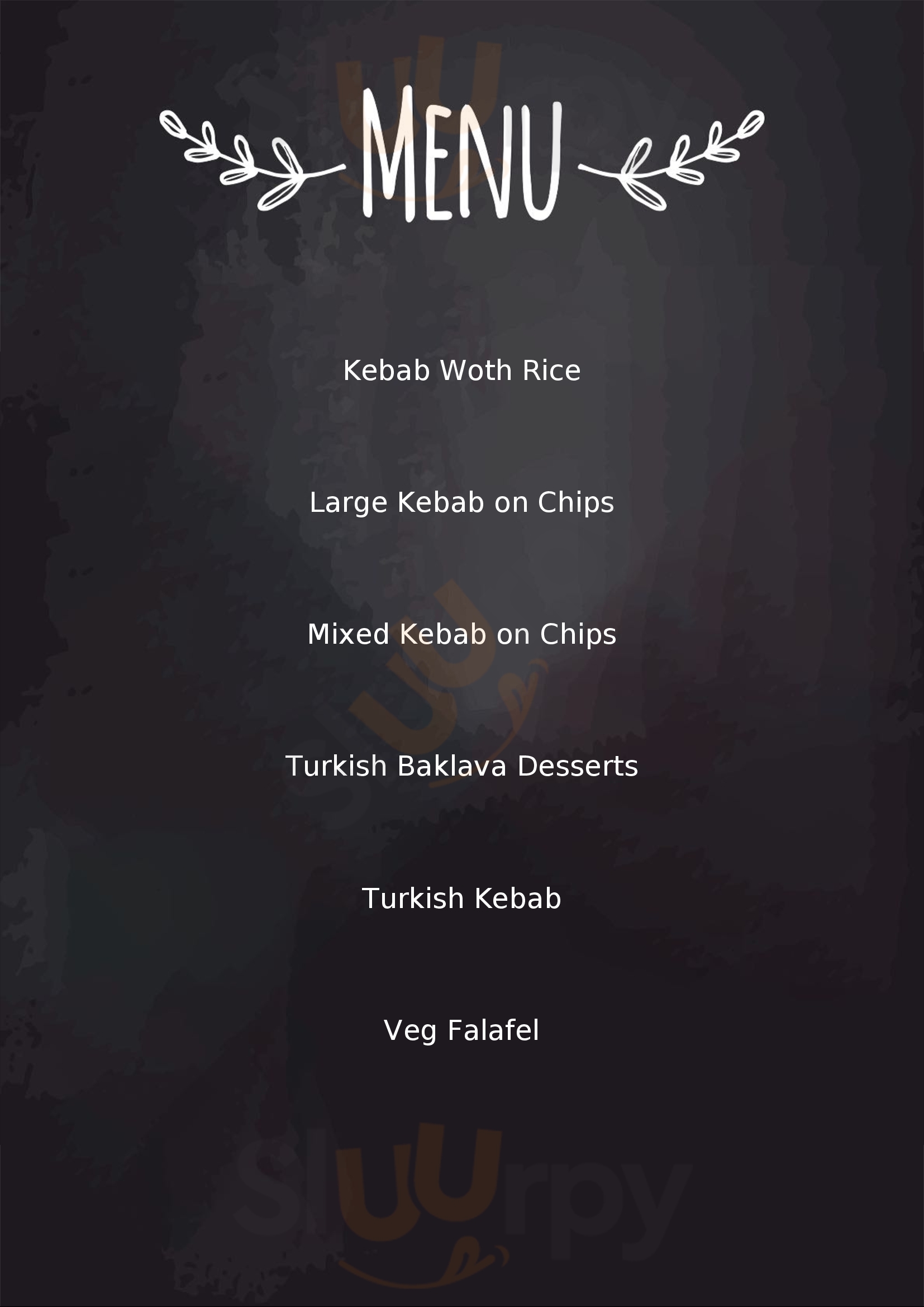Turkish Kebabs Invercargill Menu - 1