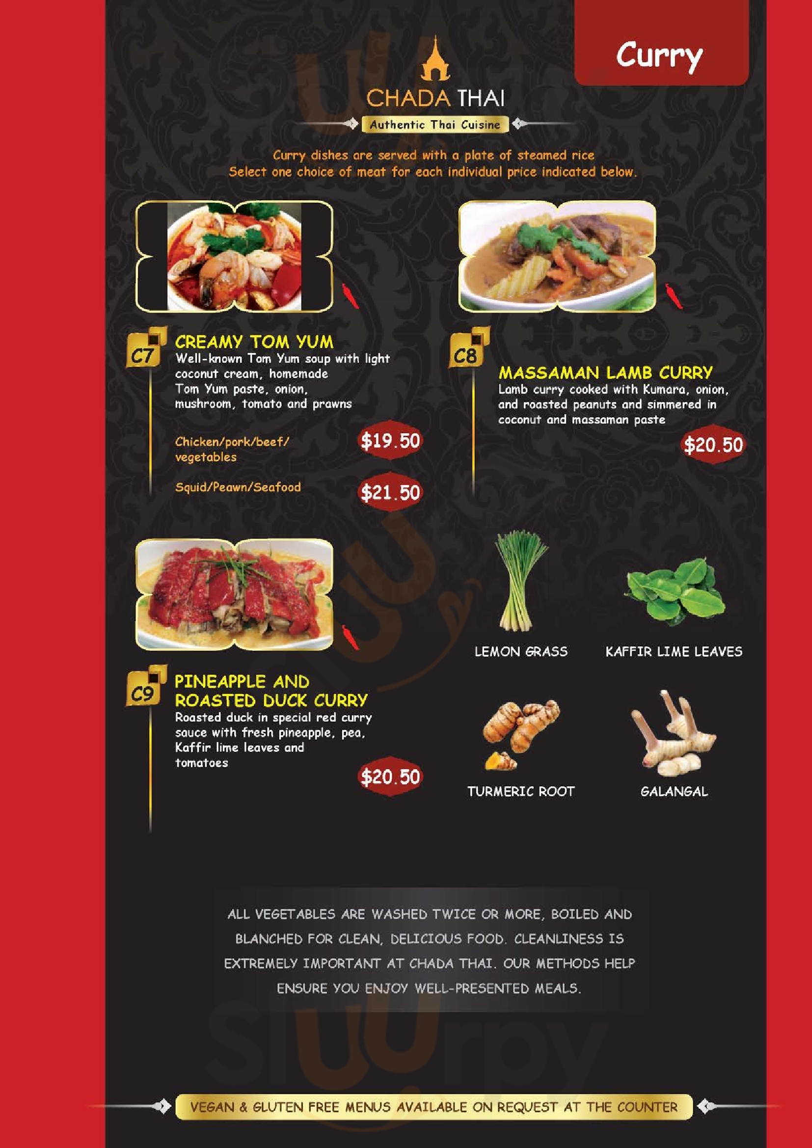 Chada Thai men Palmerston North Menu Sluurpy