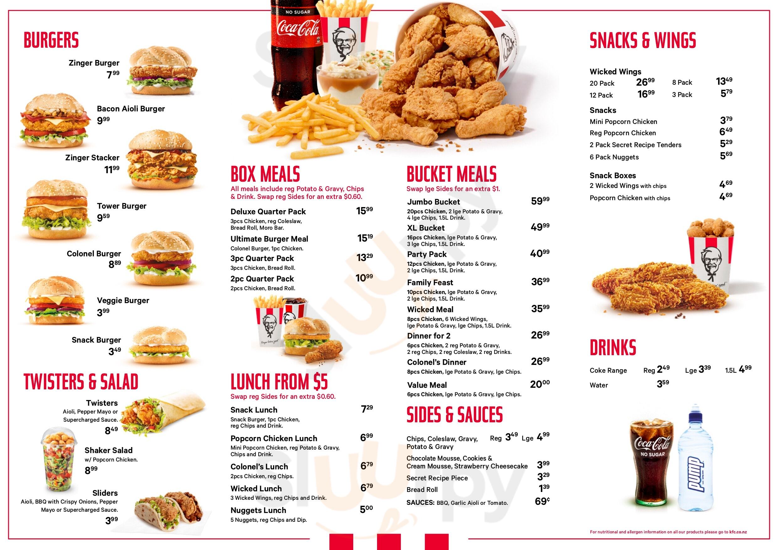 Kfc Mangere Menu - 1