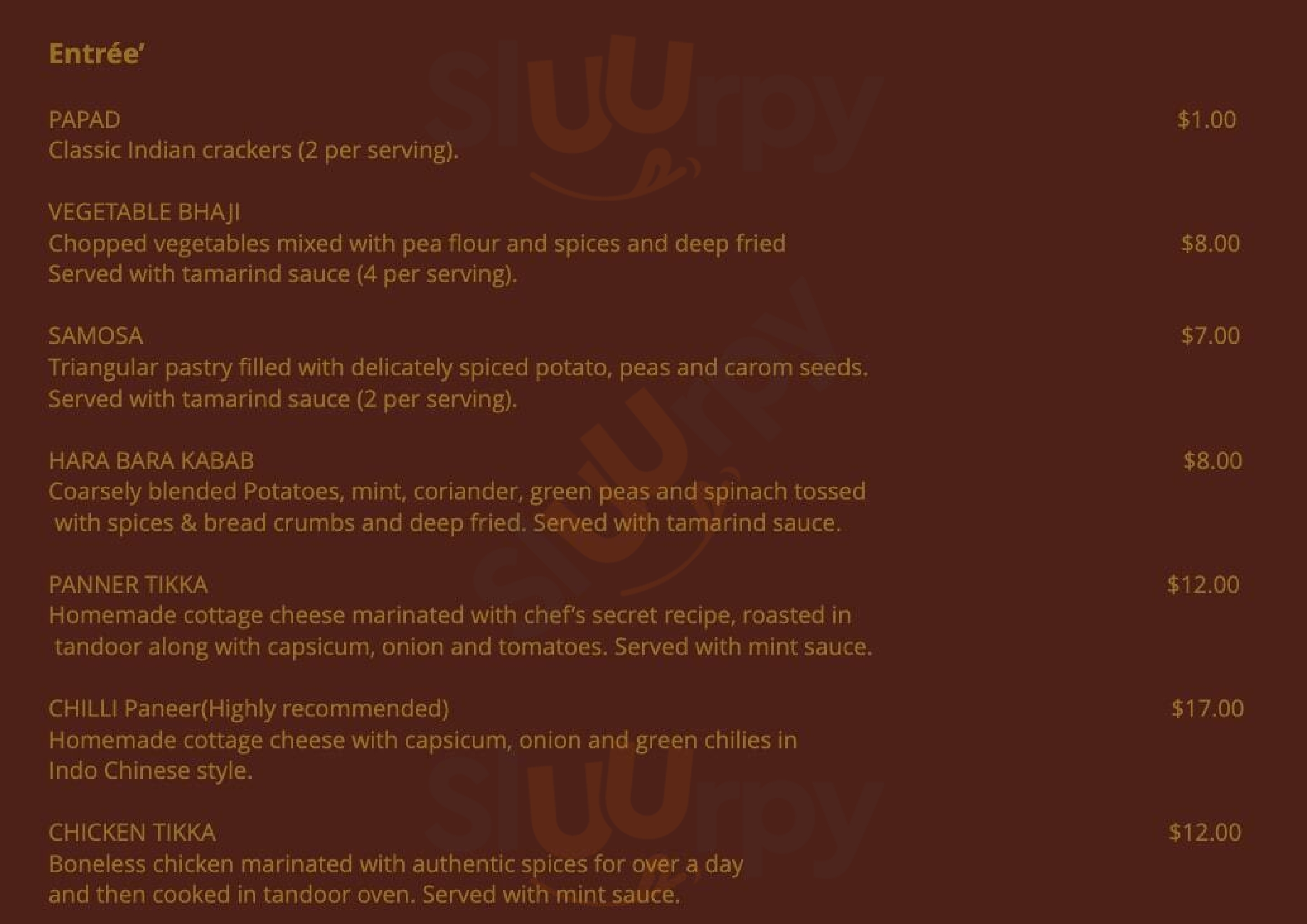 Flavours Of India Browns Bay Menu - 1