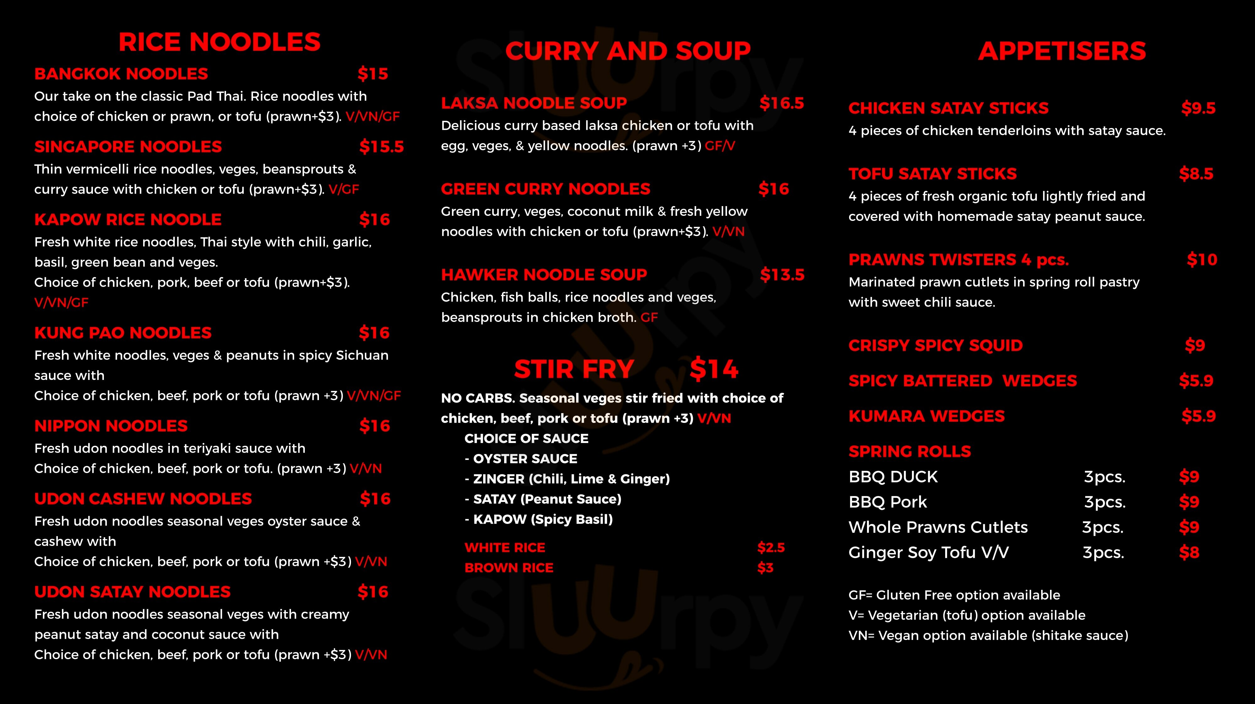 Pheast Noodle Bar Epsom Menu - 1