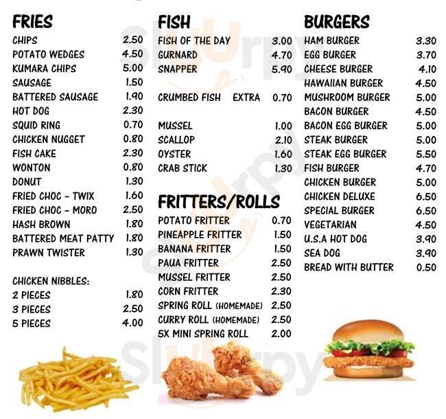 East Street Takeaways Pukekohe Menu - 1